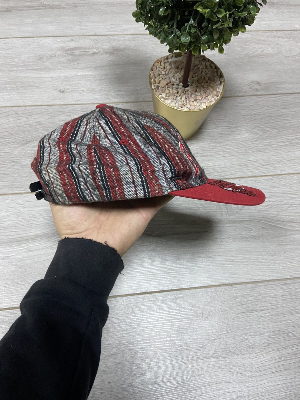 NBA Chicago Bulls KOREA Starter vintage cap SnapBack striped Size ONE SIZE - 5 Thumbnail