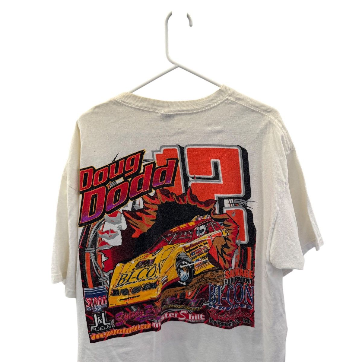 Anvil × Vintage vintage Doug Dodd racing double sided graphic shirt Size US XL / EU 56 / 4 - 2 Thumbnail