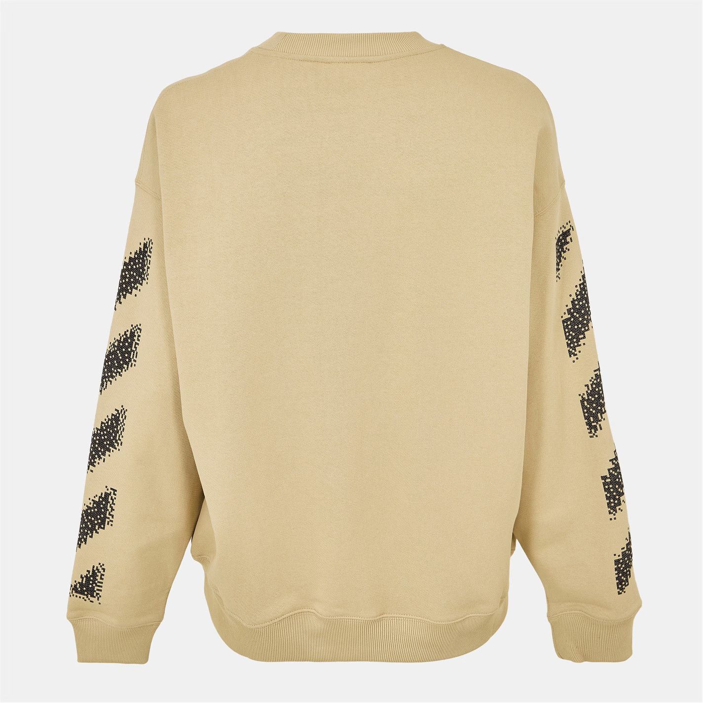 Off-White o1g2r1mq0226 Skate Relaxed Fit Crew Sweatshirt In Beige Size US S / EU 44-46 / 1 - 2 Thumbnail