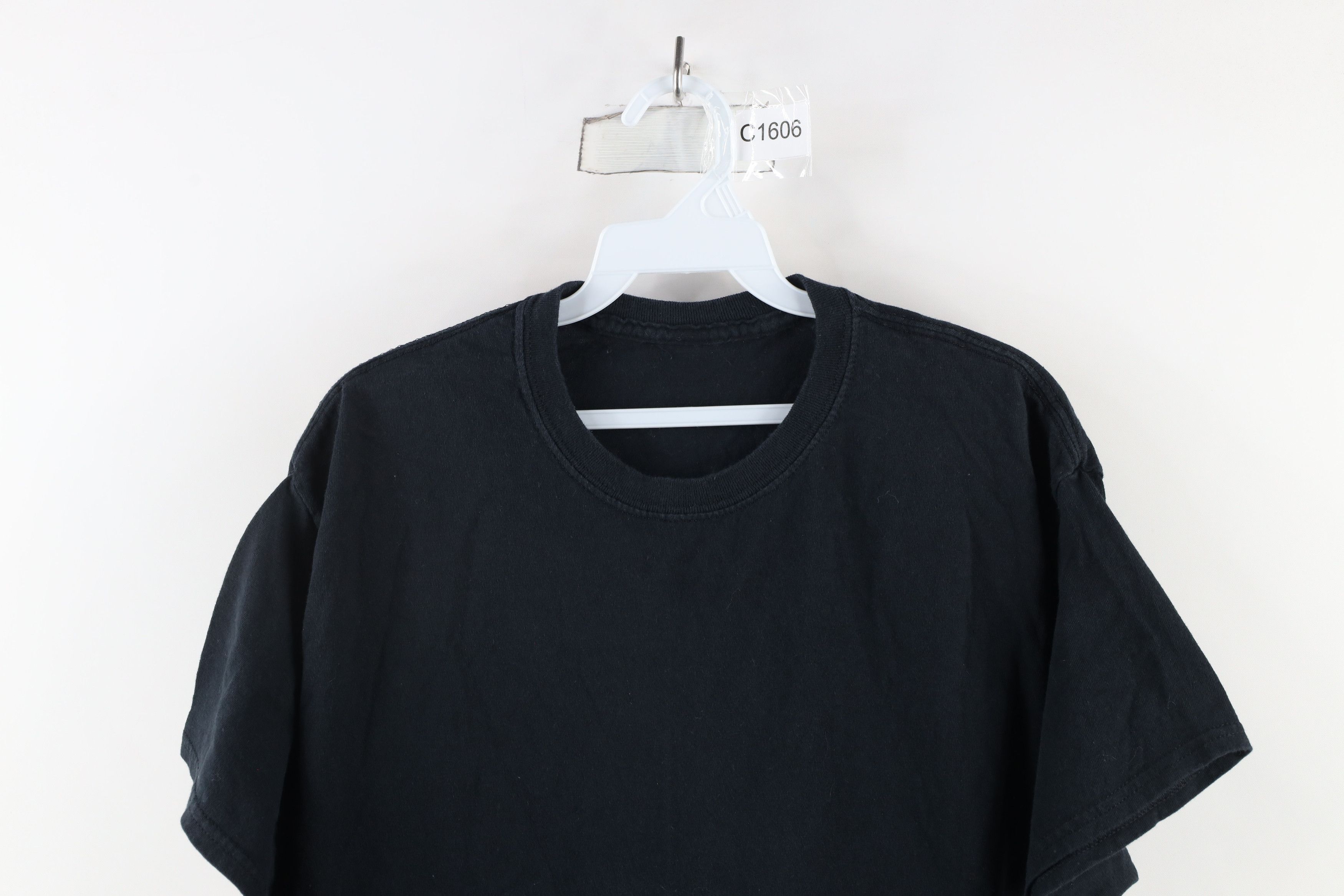 Vintage Vintage 90s Streetwear Short Sleeve T-Shirt Black Cotton Size US L / EU 52-54 / 3 - 2 Thumbnail