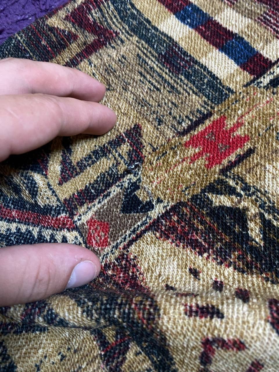 Polo Ralph Lauren Vintage Ralph Lauren print cotton sunfaded CARDIGAN Size L / US 10 / IT 46 - 9 Thumbnail