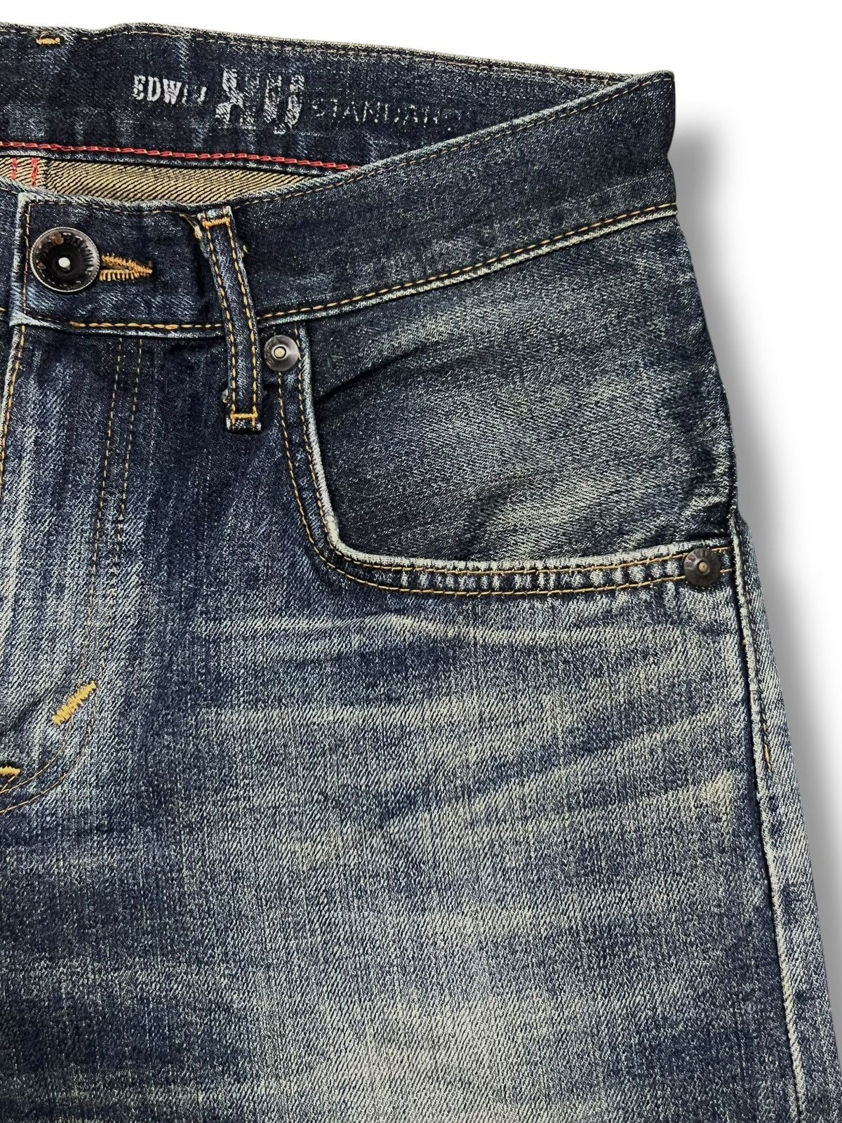 Edwin Edwin 403 Exclusive Vintage Japan - Faded, Distressed Denim Size US 31 - 9 Thumbnail