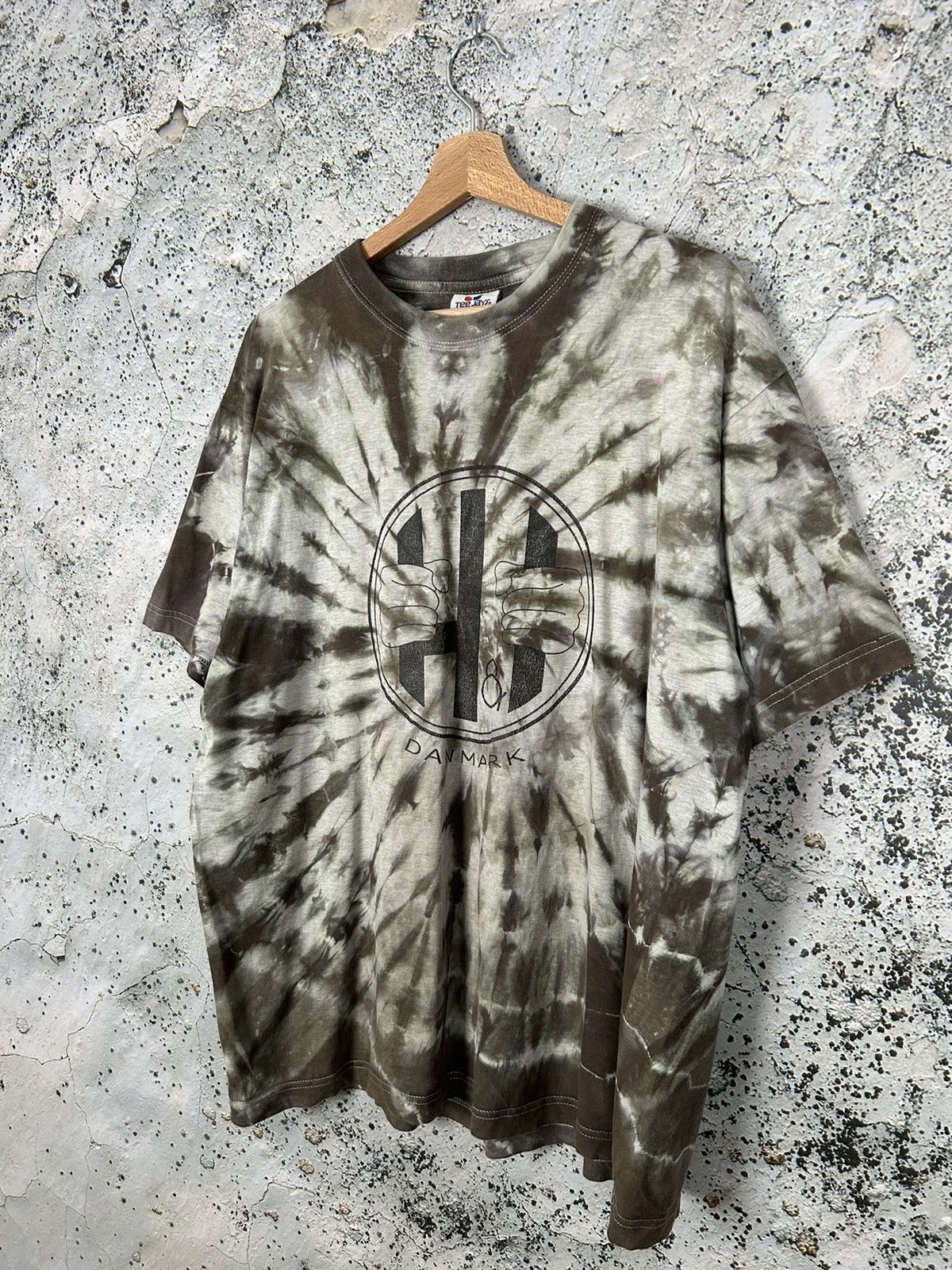 Other Vintage Tie Dye Danmark Graphic Tee 90s Grunge Rock Alt Size US XL / EU 56 / 4 - 2 Thumbnail