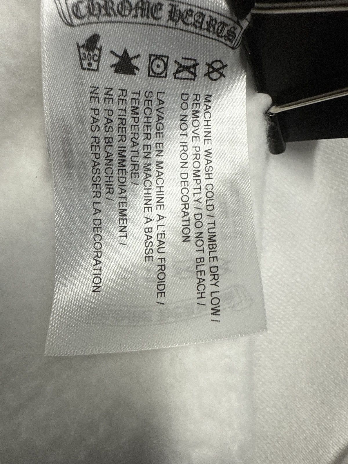 Chrome Hearts CHROME HEARTS SCRIPT ZIP UP HOODIE WHITE BLACK Size US M / EU 48-50 / 2 - 9 Thumbnail