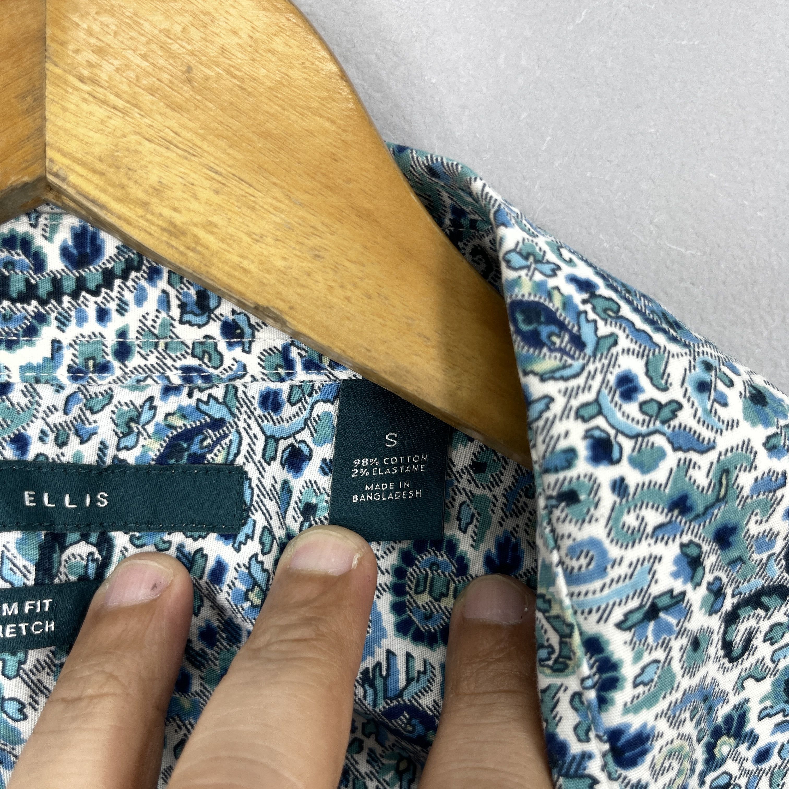 Perry Ellis Vintage Abstract Floral Paisley Flower Pattern Shirt Size US M / EU 48-50 / 2 - 7 Thumbnail