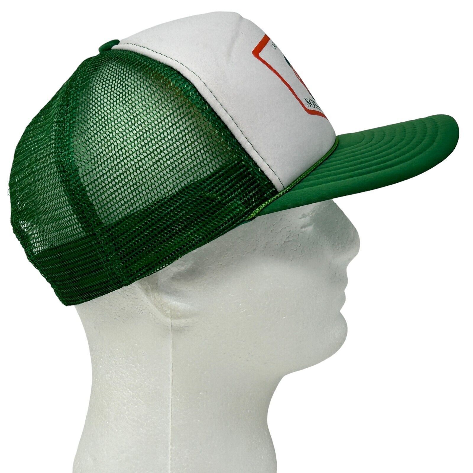 Vintage Vintage 90s Sons of Erin Las Vegas Trucker Hat Cap Green Size ONE SIZE - 8 Thumbnail