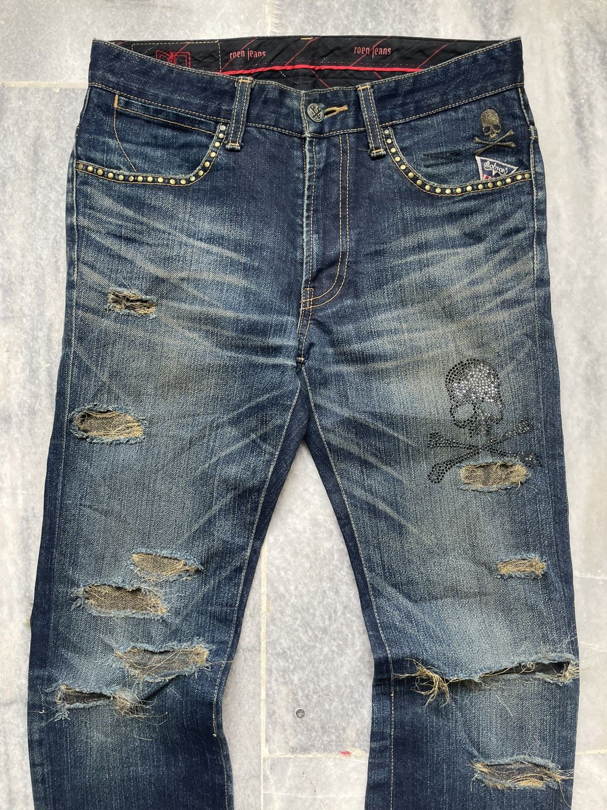 Roen Hiromu Takahara Roen X Bobson Destroyed Denim Pants Size US 29 - 3 Thumbnail