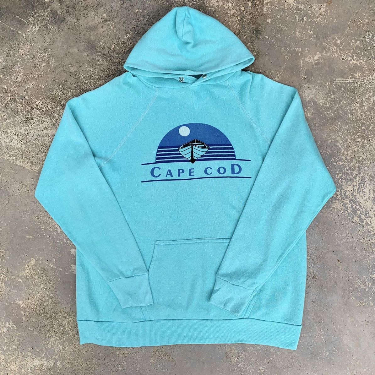 Tultex × Vintage Vintage 80s Tultex Cape Cod Hoodie Size US M / EU 48-50 / 2 - 2 Thumbnail