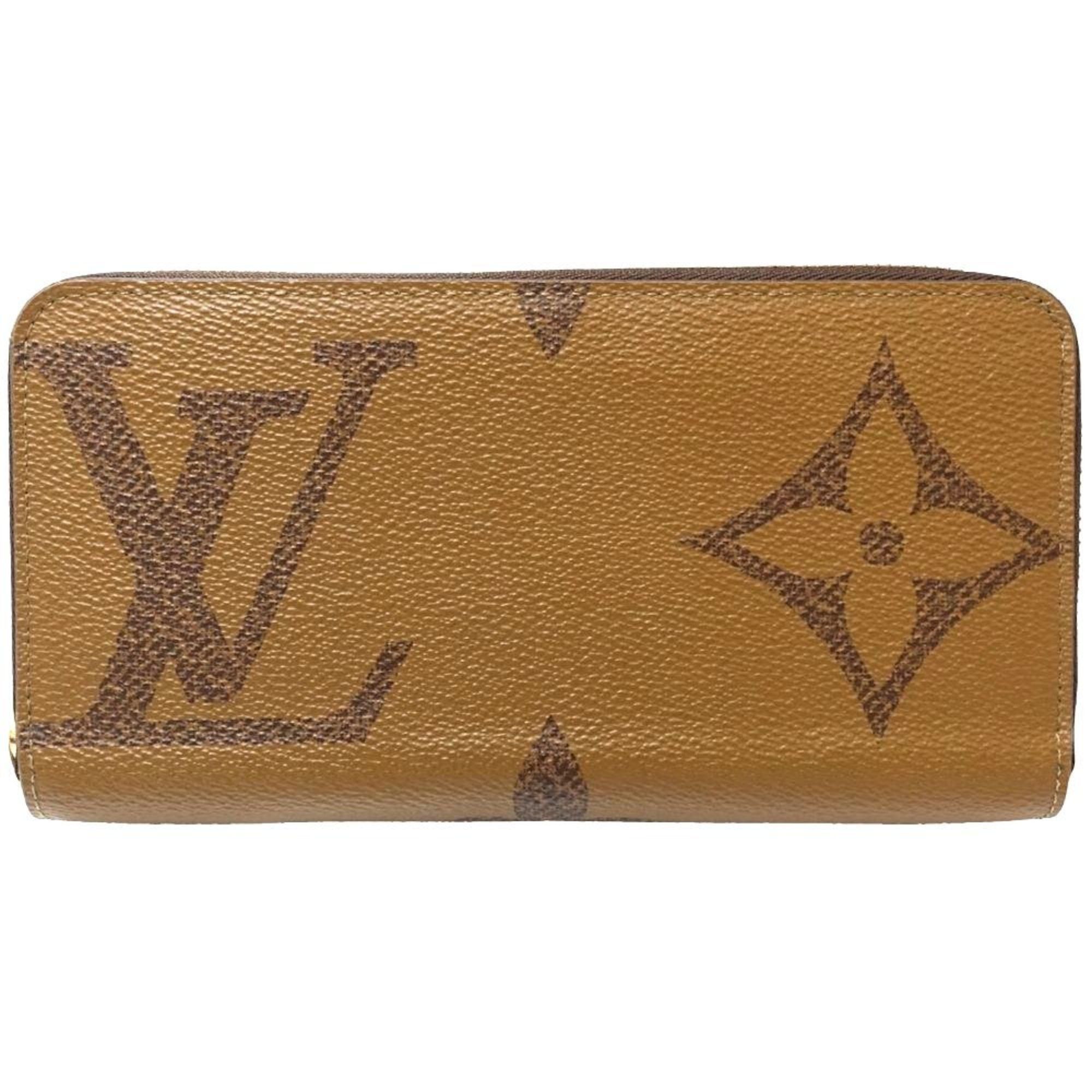 Louis Vuitton Long Wallet M69353 Zippy Monogram Giant Reverse Brown 180750