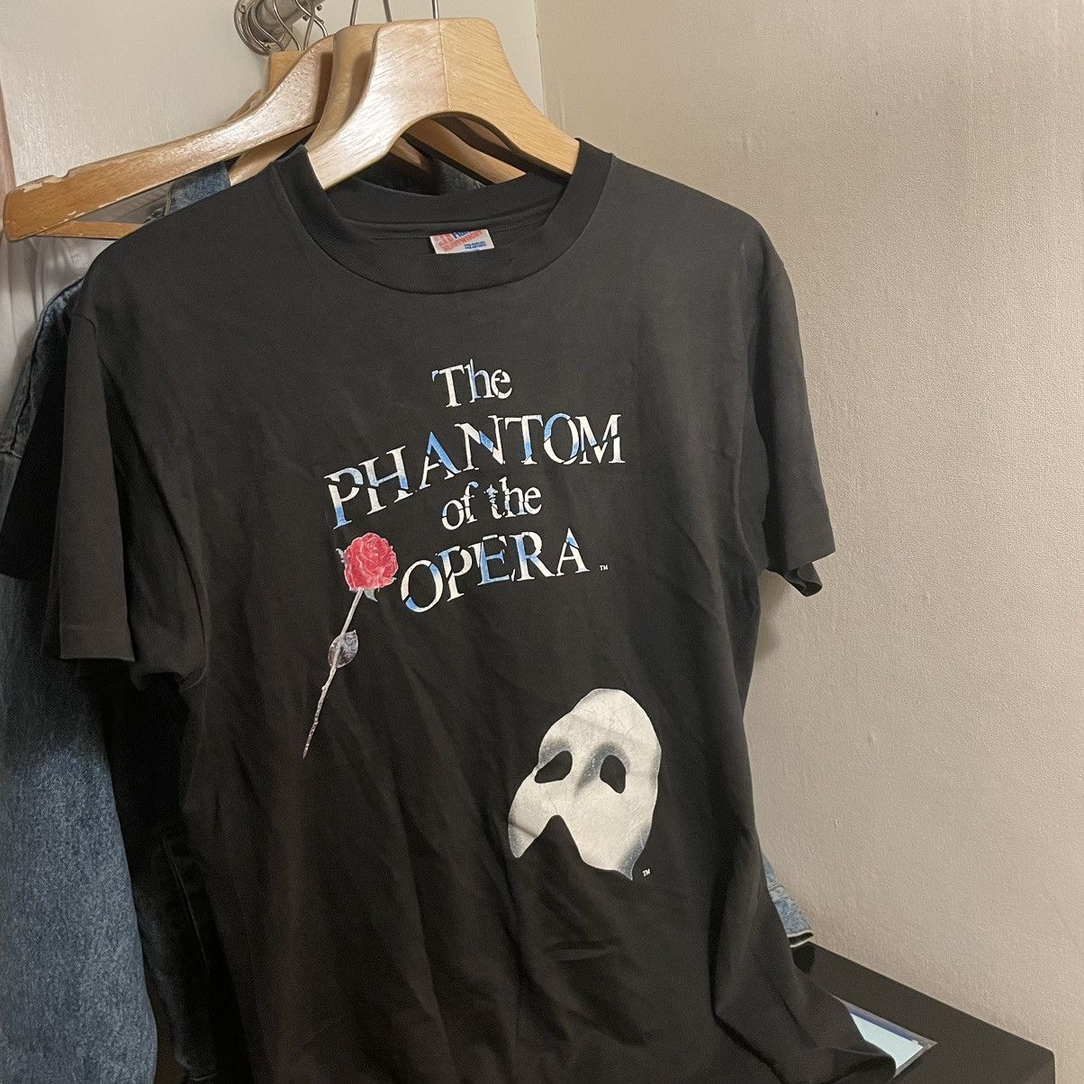 image of Hanes The Phantom Of The Opera in Black, Men's (Size Medium)