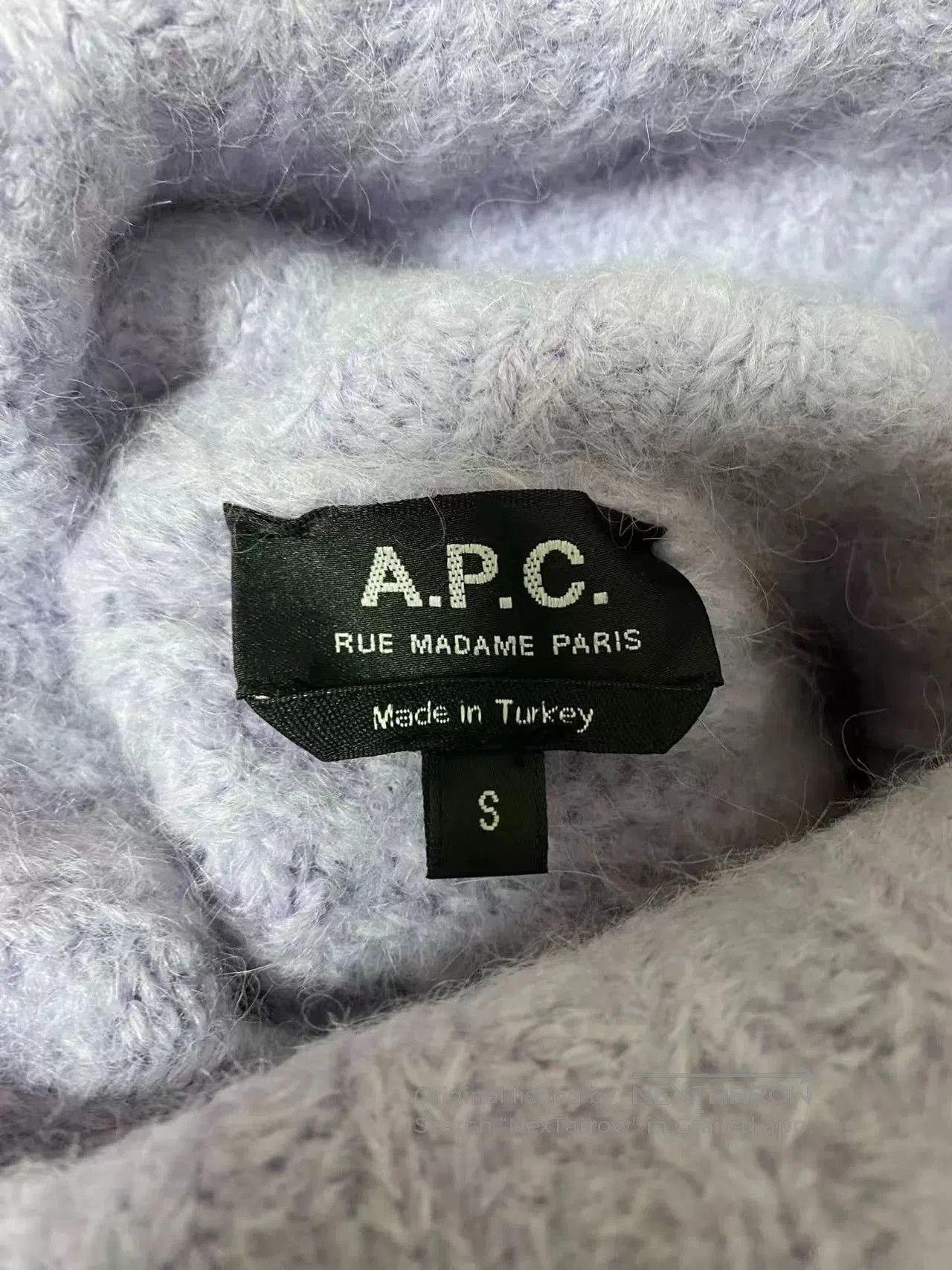 A.P.C. cozy high-neck purple sweater. Size S / US 4 / IT 40 - 4 Thumbnail