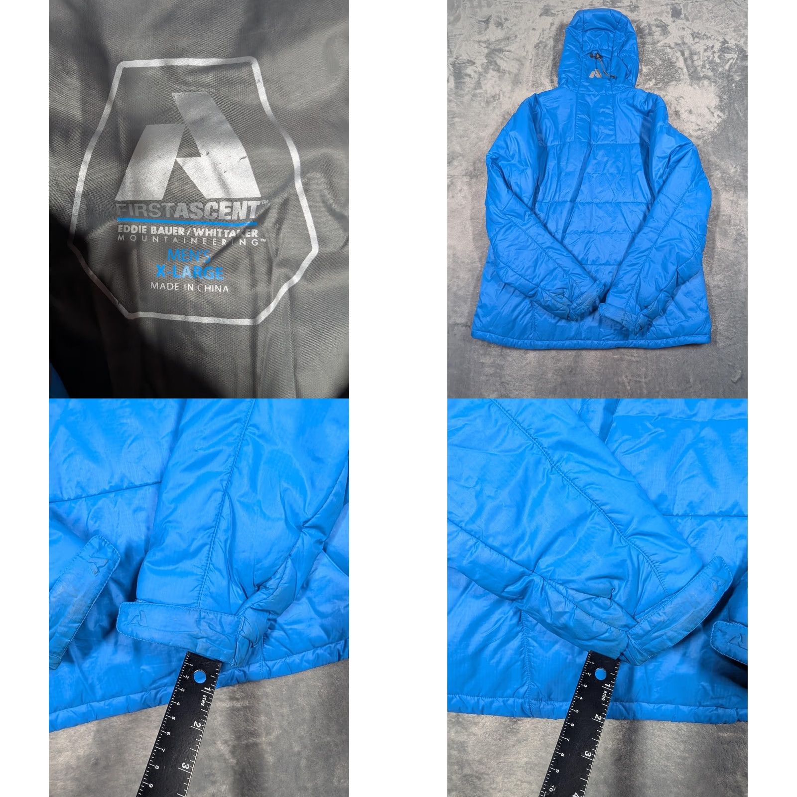 Eddie Bauer Eddie Bauer First Ascent Whittaker Jacket Mens XL Blue Hooded Full Zip Puffer Jacket Size US XL / EU 56 / 4 - 8 Thumbnail