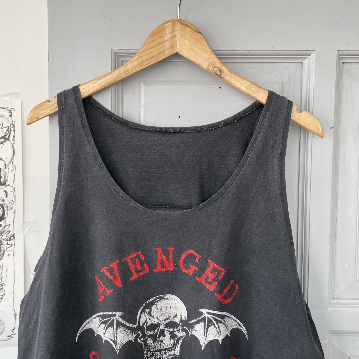 Band Tees × Vintage 2000s Avenged Sevenfold Skull Bootleg T Shirt Size M Size US L / EU 52-54 / 3 - 4 Thumbnail