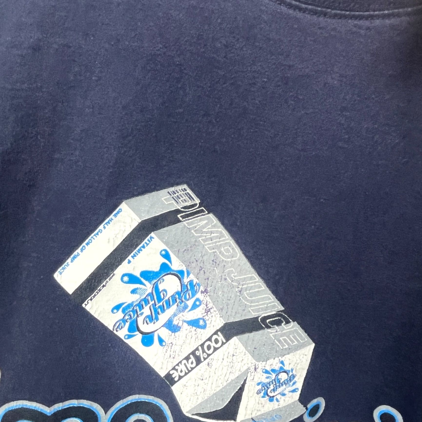 Vintage VINTAGE Pimp Juice Y2K Hip Hop Baggy T Shirt 2XL Icedout Nelly Shirt Mens Blue Cotton Short Sleeve Crew Neck Hip Hop Size US XXL / EU 58 / 5 - 3 Thumbnail