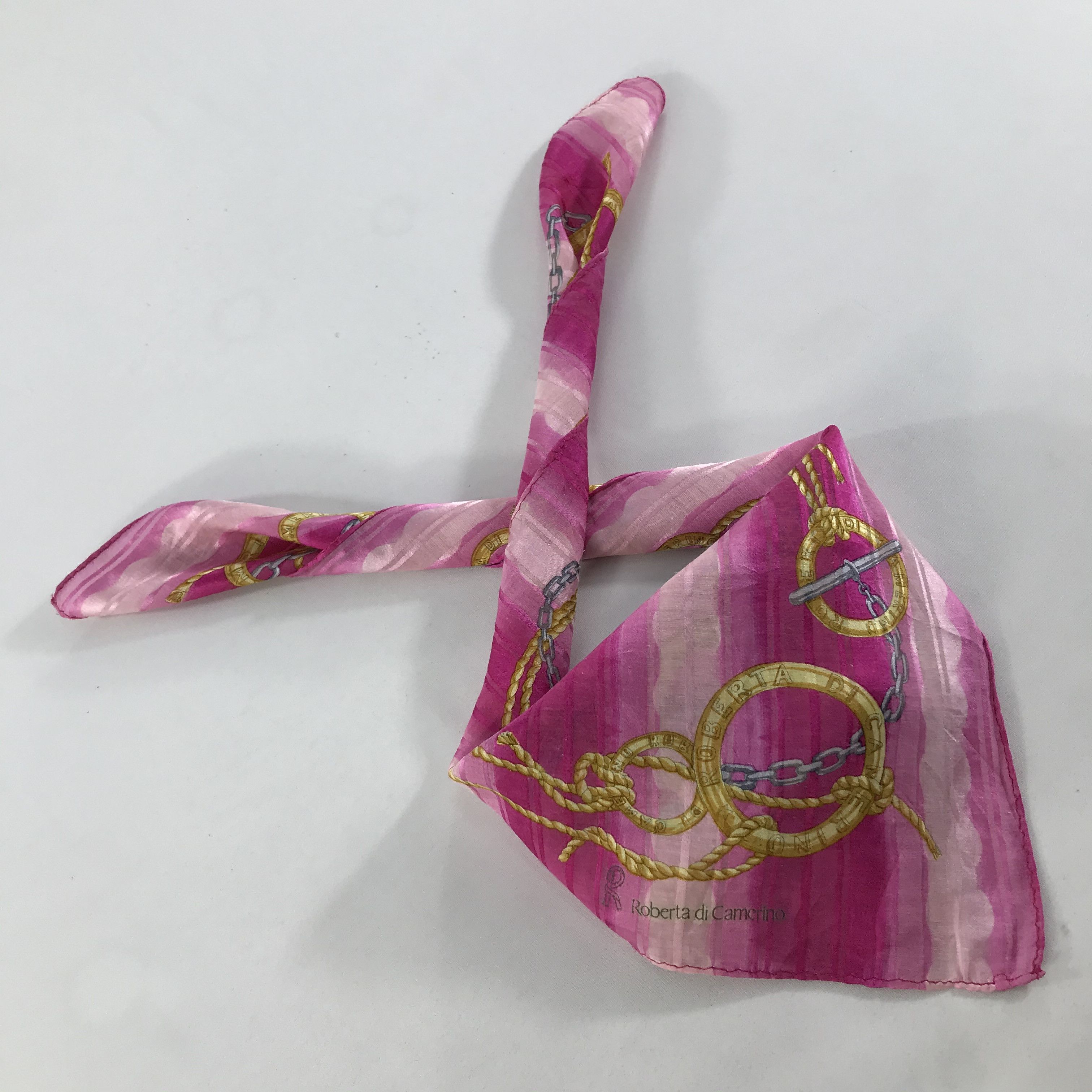 Roberta di Camerino × Vintage Roberta Di Camerino Bandana /Handkerchief/Neckerchief -S1367 Size ONE SIZE - 4 Thumbnail