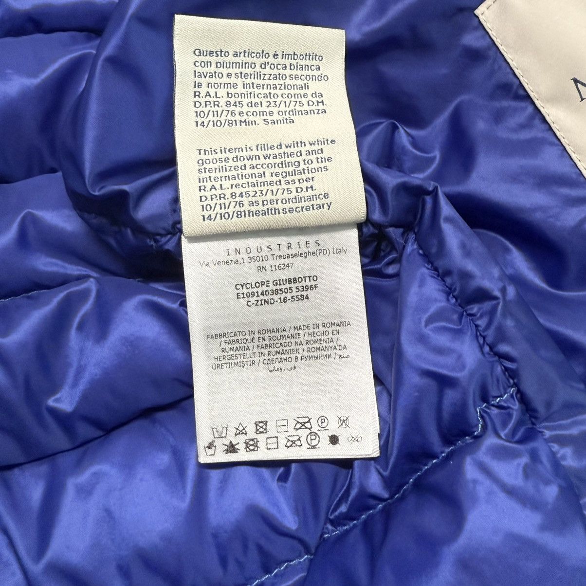 Moncler Moncler Cyclope Men’s Down Puffer Jacket Size 3 (M) Blue Size US M / EU 48-50 / 2 - 9 Thumbnail