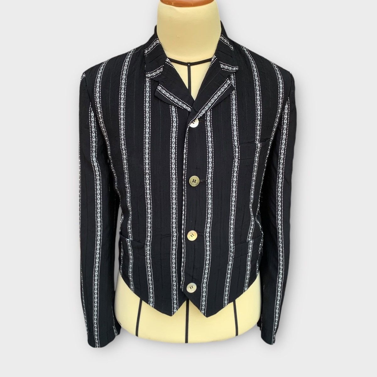 Comme des Garcons AD1989 Tricot Comme Des Garcons Cropped Cardigan Jacket Size M / US 6-8 / IT 42-44 - 1 Thumbnail