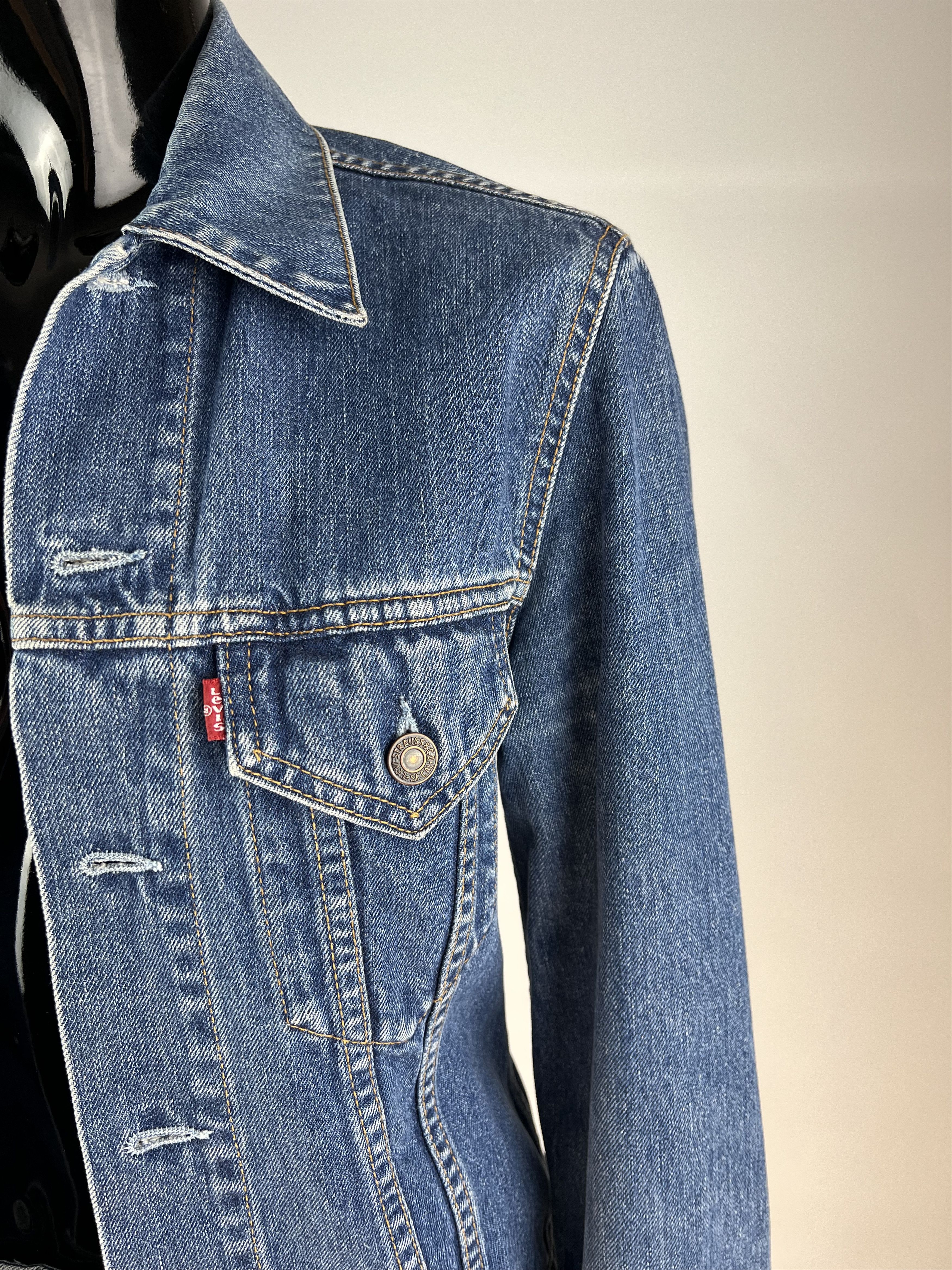 Levi's Levis Women's Blue Denim Jacket Size S Size S / US 4 / IT 40 - 4 Thumbnail