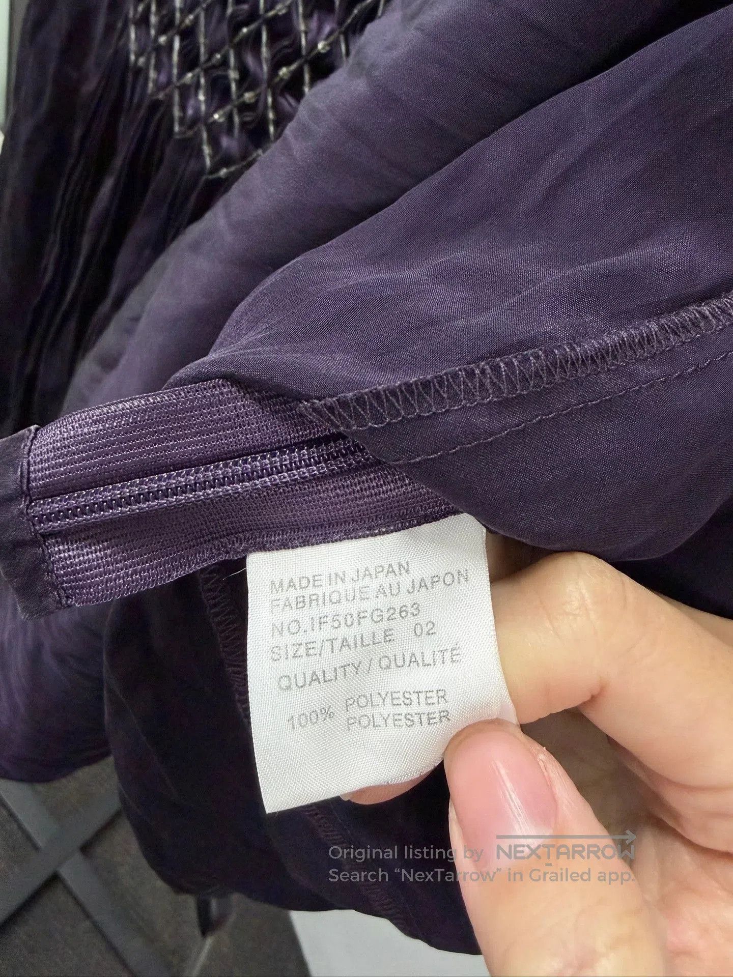 Issey Miyake Issey Miyake FETE Purple Pleated Skirt. Size 24" / US 00 / IT 34 - 4 Thumbnail