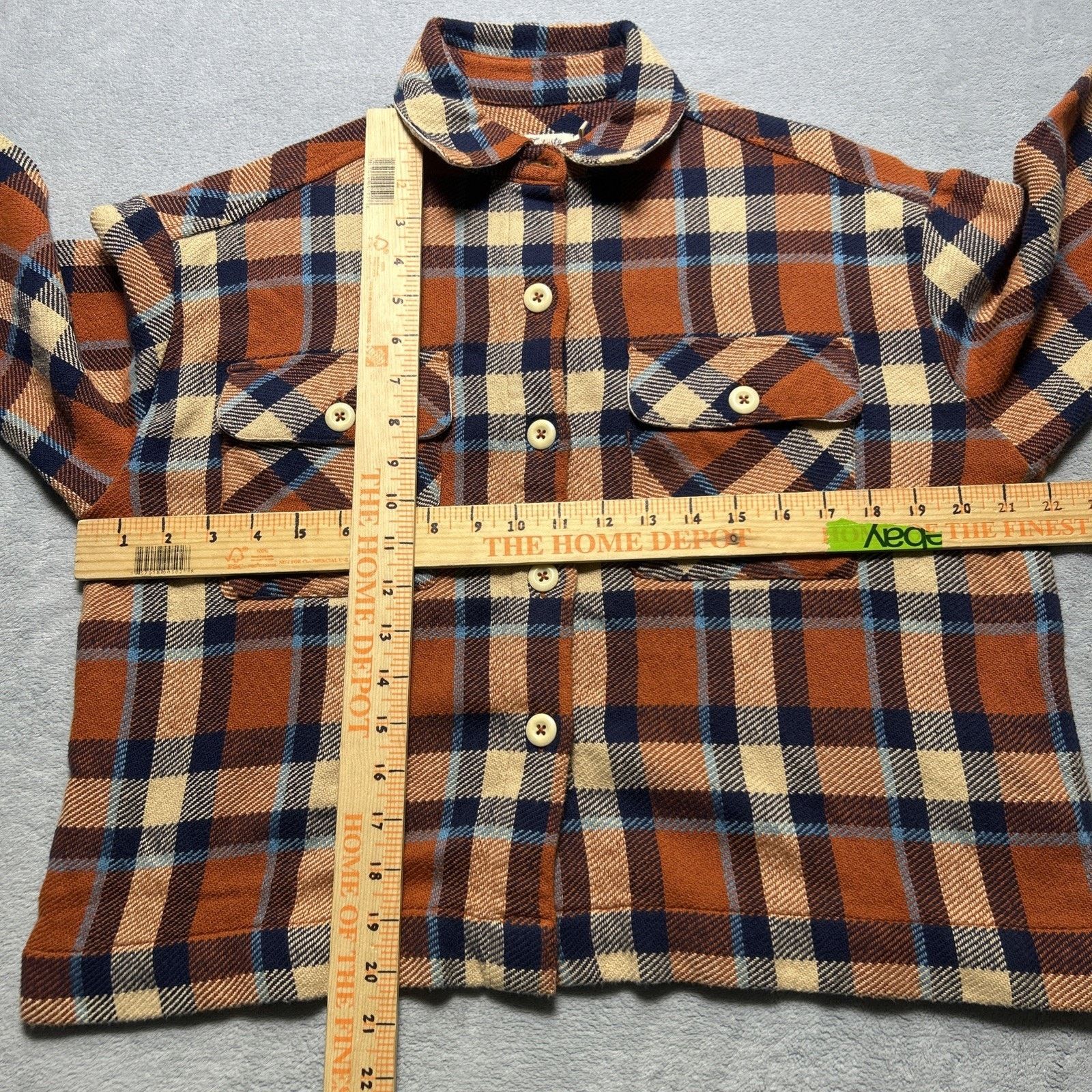 Faherty Faherty Heavy Surf Flannel Women XS Crop Retro Crop Hunter Size XS / US 0-2 / IT 36-38 - 9 Thumbnail