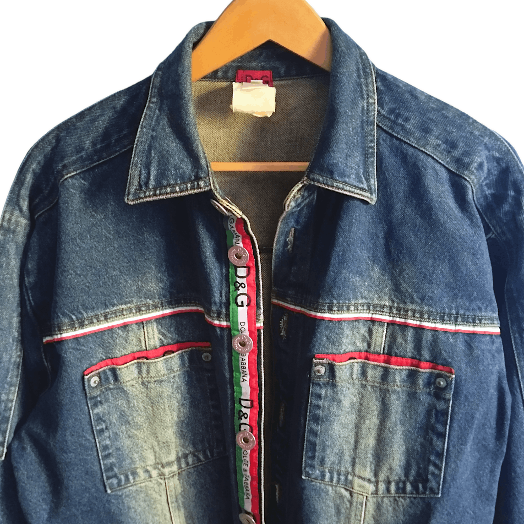 Dolce & Gabbana × Vintage VINTAGE DENIM JACKET D&G Size US XL / EU 56 / 4 - 4 Thumbnail
