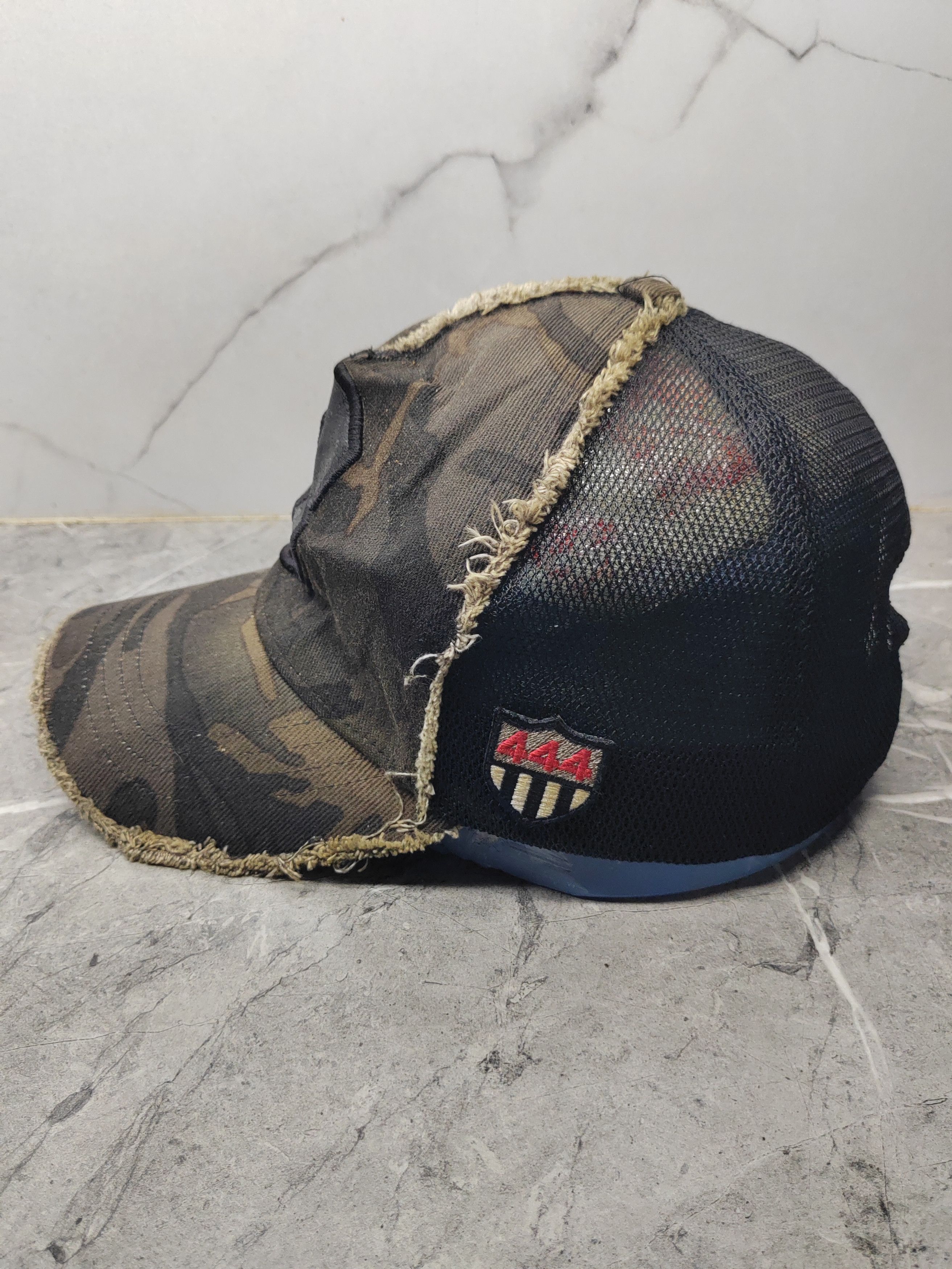 Japanese Brand Vintage Yoshinori Kotake Camo Distressed Style Cap Hat Size ONE SIZE - 4 Thumbnail