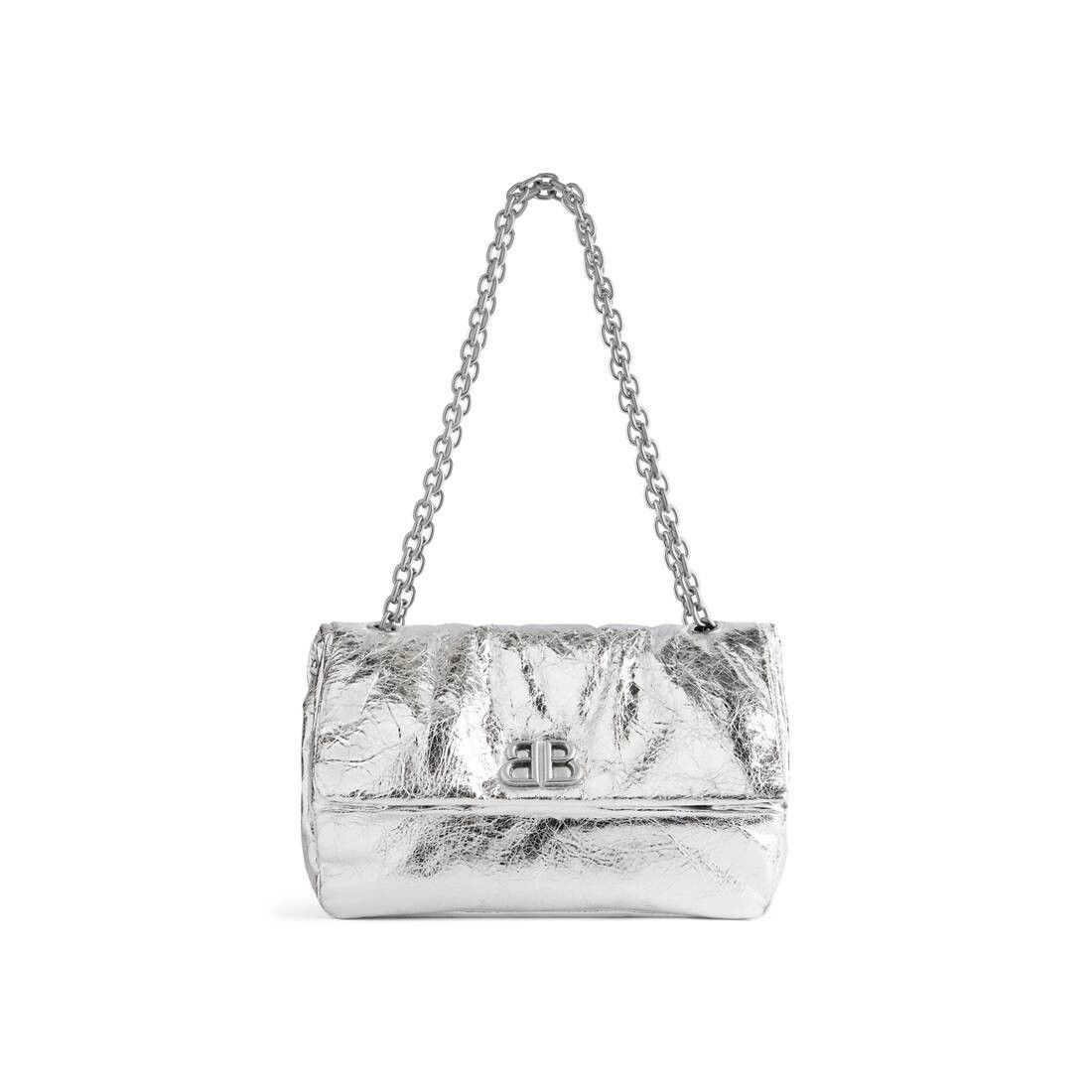 Balenciaga o1s1rm0825 Size: OS / Monaco Small Chain Bag Metallized Size ONE SIZE - 1 Thumbnail