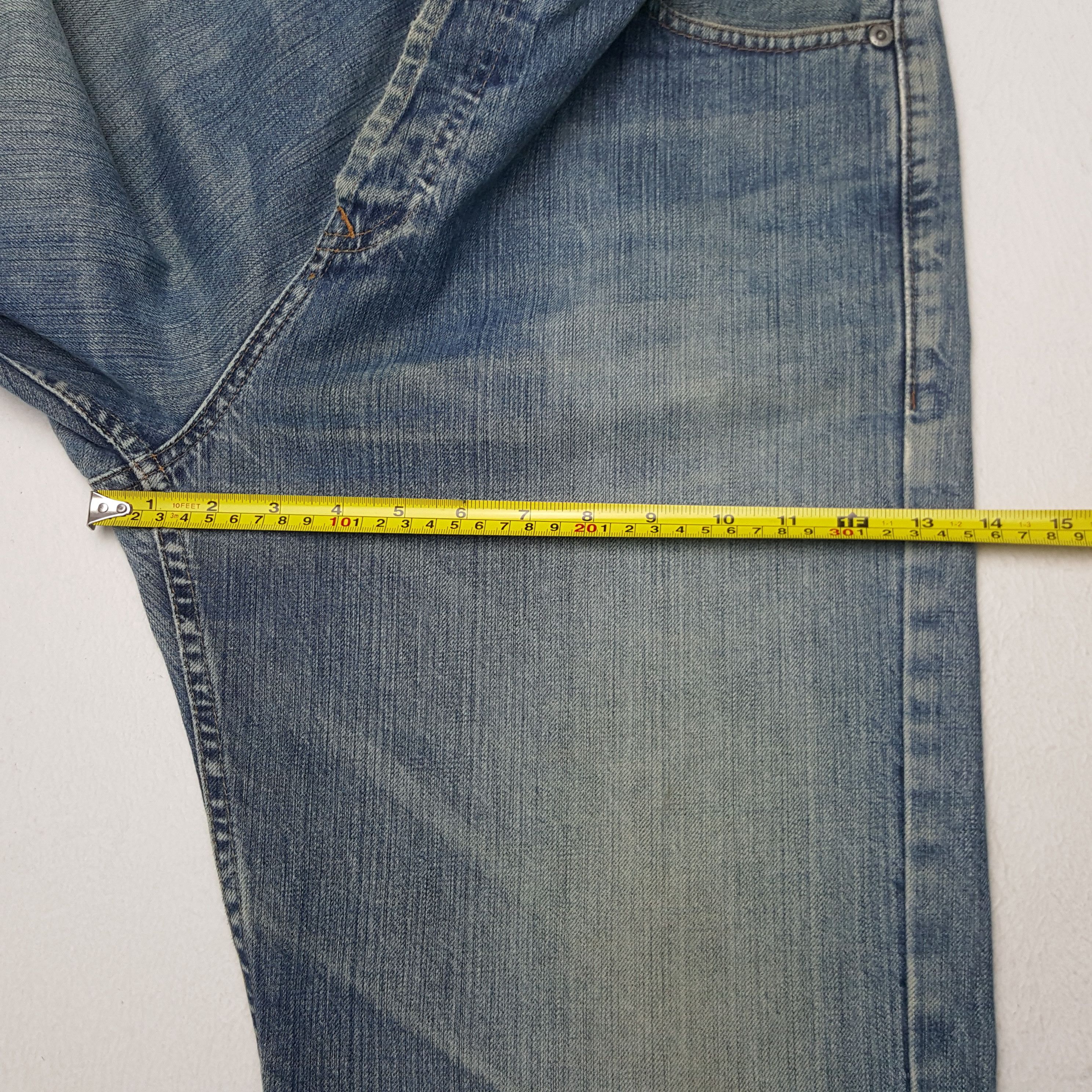 Stussy × Vintage Vintage Stussy Streetwear Custom Art Big Logo Denim Jeans Size US 35 - 9 Thumbnail