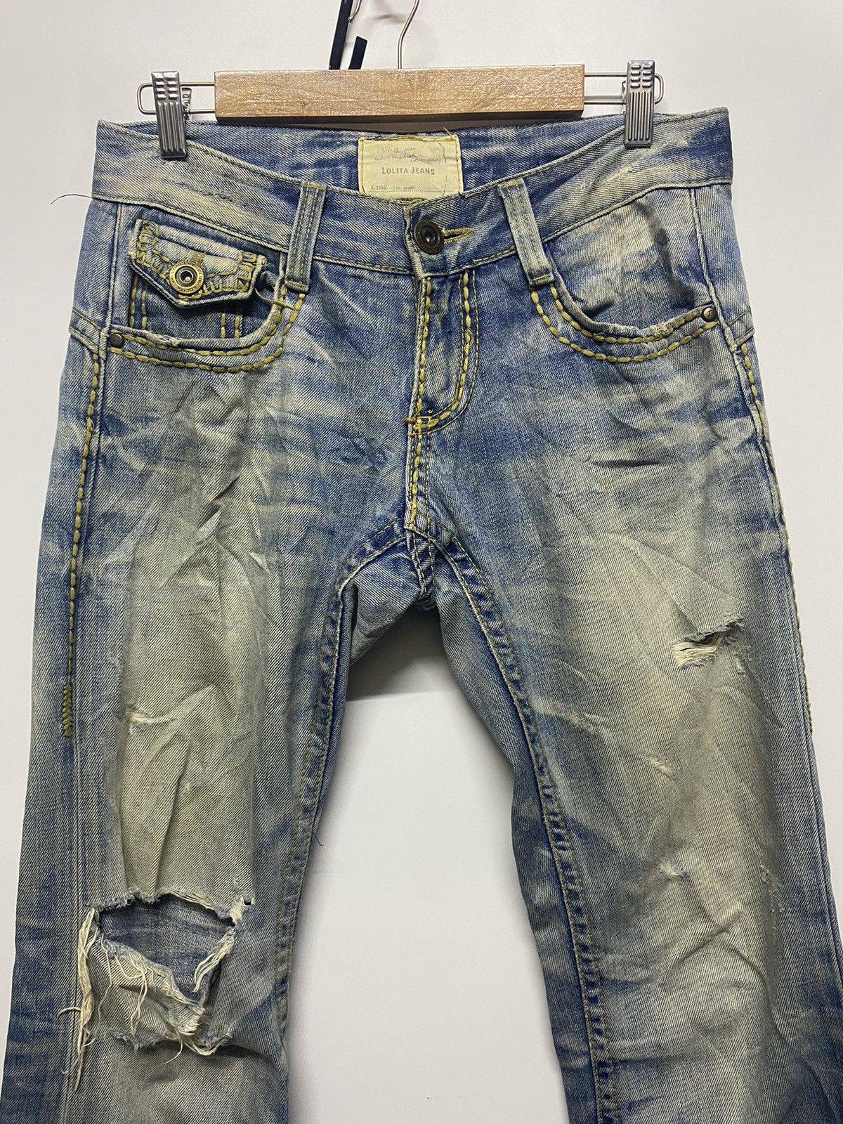 If Six Was Nine × Japanese Brand Japanese Brand Distressed Lolita Jeans Denim Pant Size US 32 / EU 48 - 3 Thumbnail