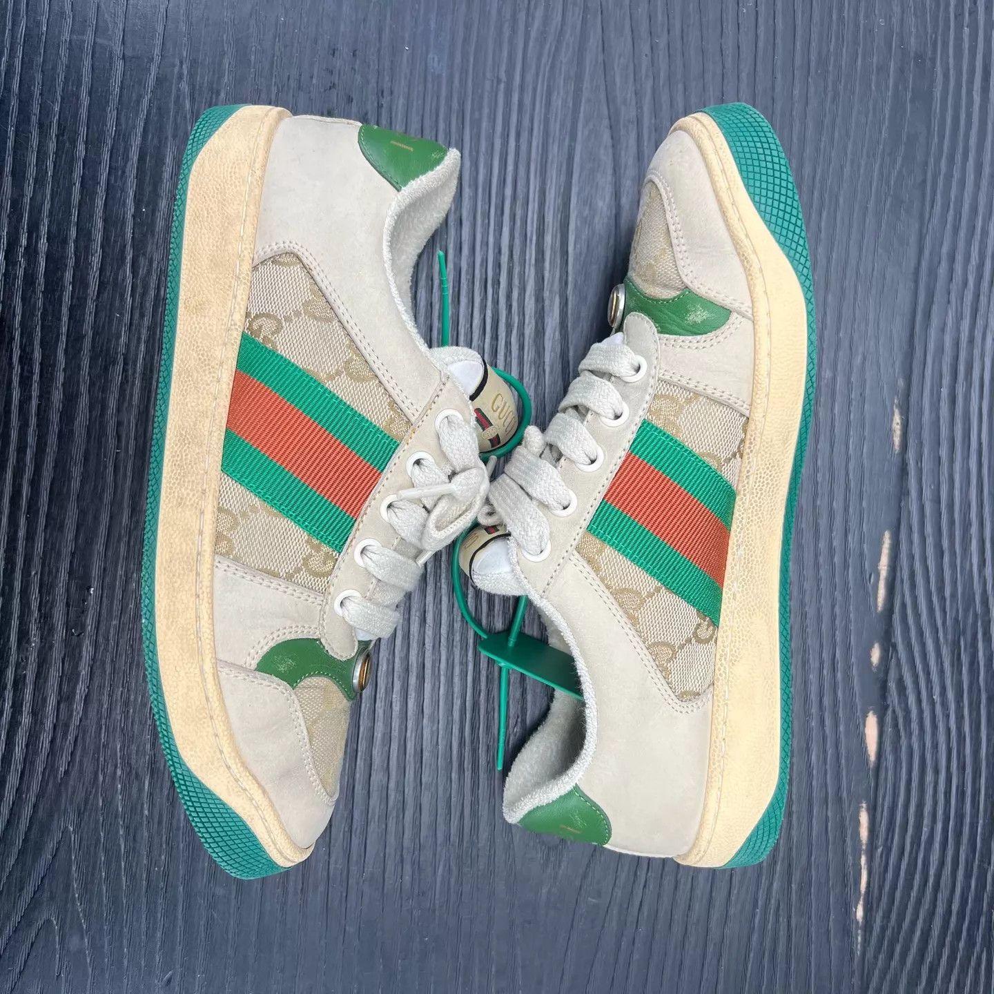 Gucci Gucci Rhyton Gray Green Size 36 Box included Size US 5.5 / IT 35.5 - 3 Thumbnail