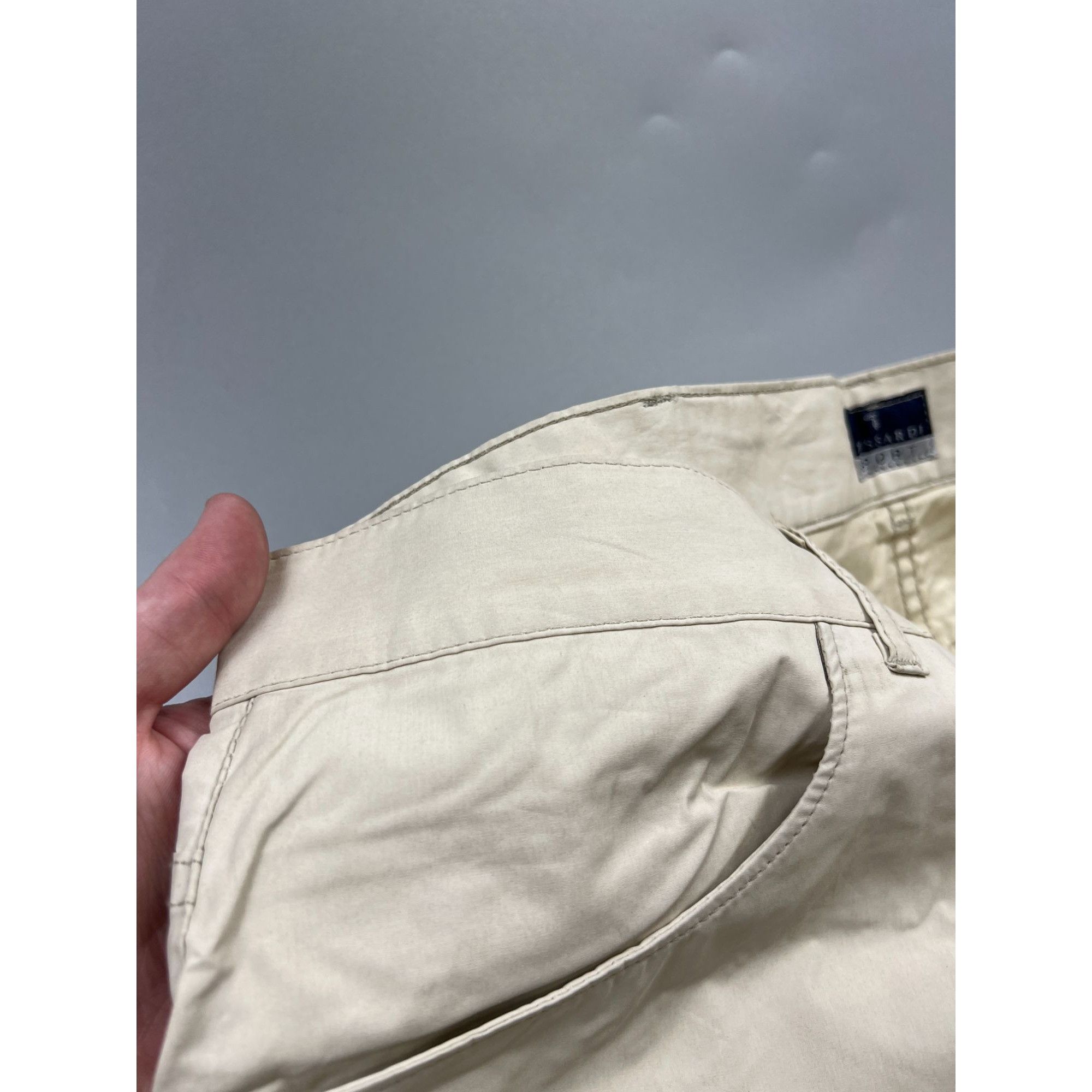 Trussardi Trussardi Sport Beige Coated Cotton Pants (Y0988) Size US 38 / EU 54 - 13 Thumbnail