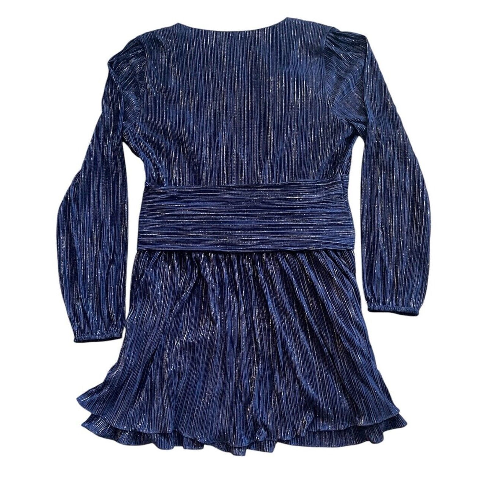 Lilly Pulitzer Lilly Pulitzer Jessamie Dress Low Tide Navy Crinkle Sz 14 Size XL / US 12-14 / IT 48-50 - 4 Thumbnail