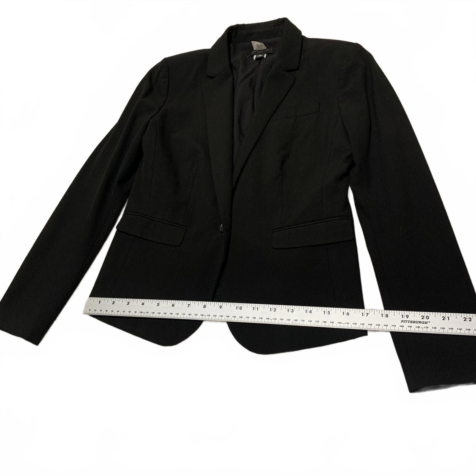 Ann Taylor Ann Taylor Women's Size 2 Petite Black Blazer Jacket Size XS / US 0-2 / IT 36-38 - 9 Thumbnail