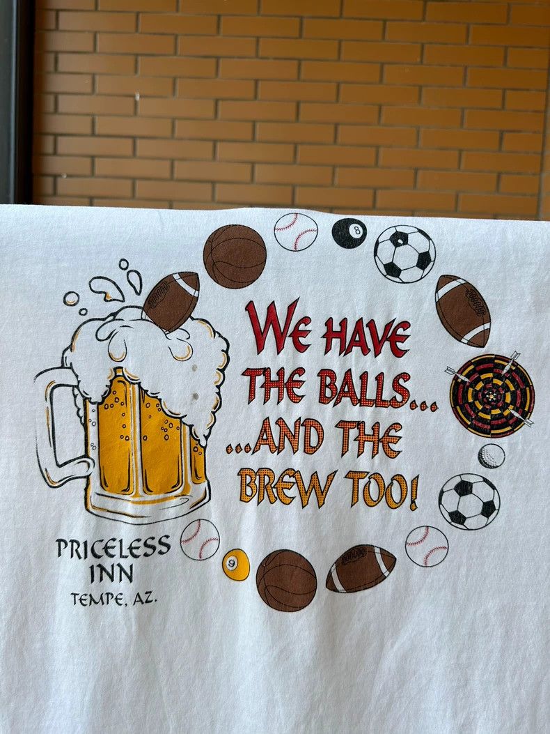 Vintage Vintage Tee 90s Balls and Brew 2505-Nextarrow Size US XL / EU 56 / 4 - 5 Thumbnail