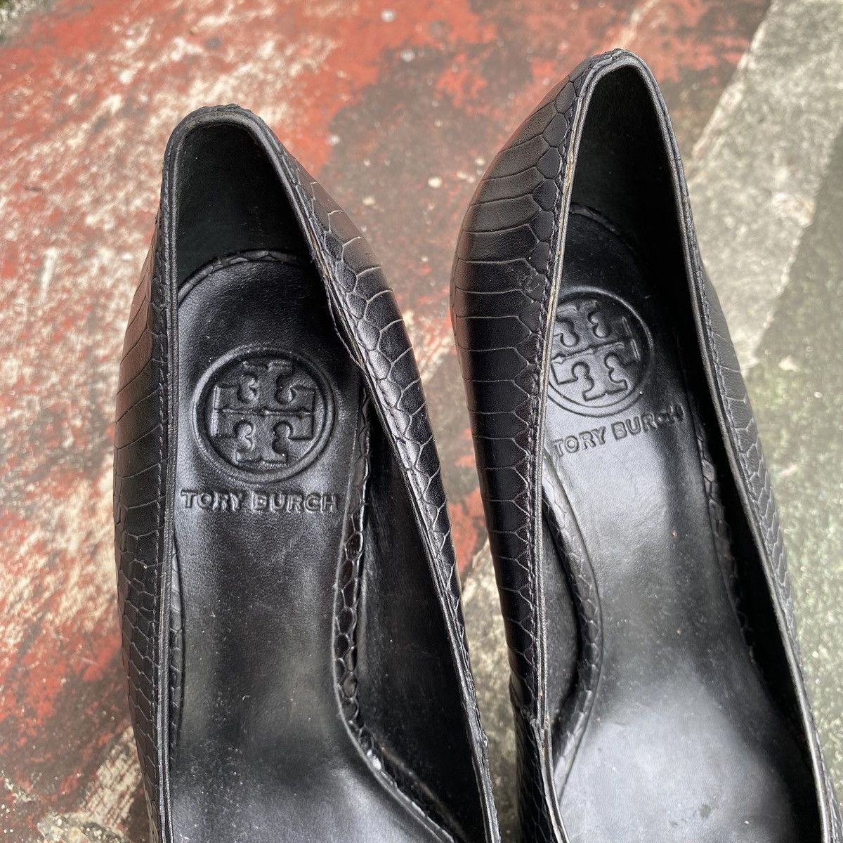 Tory Burch Tory burch women snake skin high heel Size US 5 / IT 35 - 4 Thumbnail