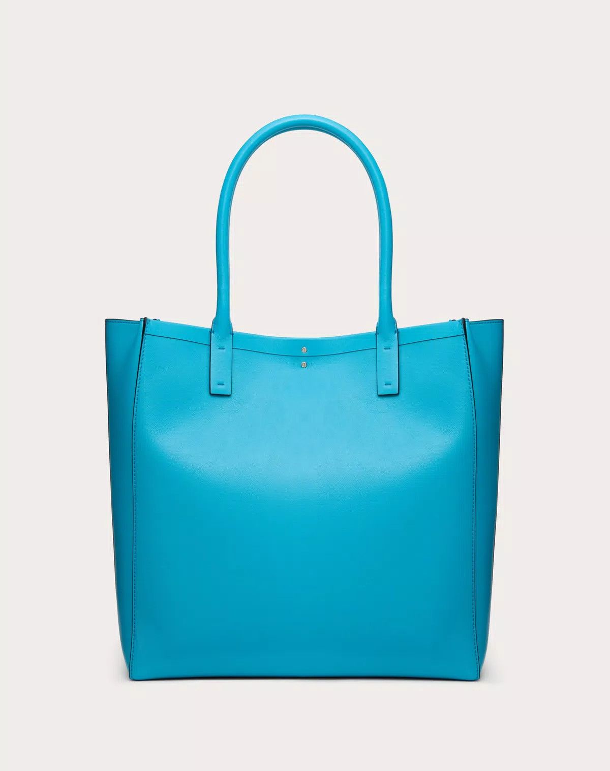 Valentino oc11z0725 Size:OS/ Locker Leather Shopping Bag in Sky Blue Size ONE SIZE - 3 Thumbnail