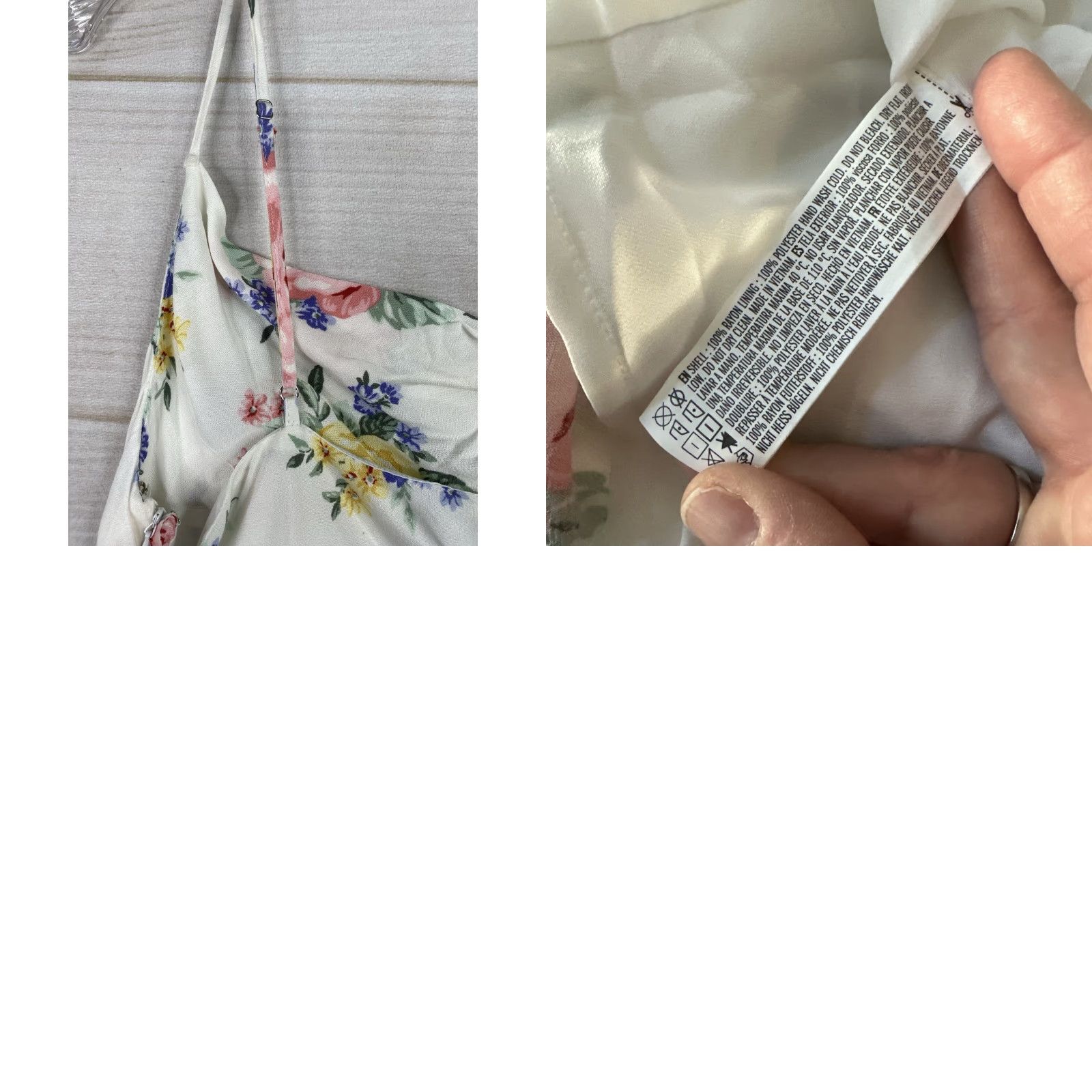 Forever 21 FOREVER 21 Dress M White Mini Floral Boho Sleeveless NWT Strappy Lined Sneak Peek: 90s Style Size M / US 6-8 / IT 42-44 - 8 Thumbnail