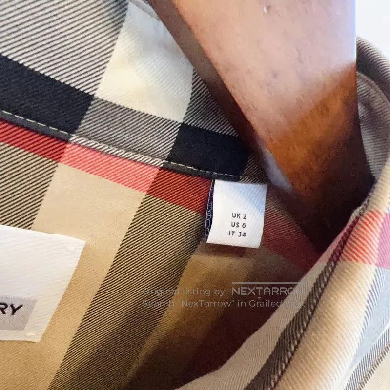 Burberry Burberry Khaki Cotton Long Sleeve Shirt. Size S / US 4 / IT 40 - 8 Thumbnail