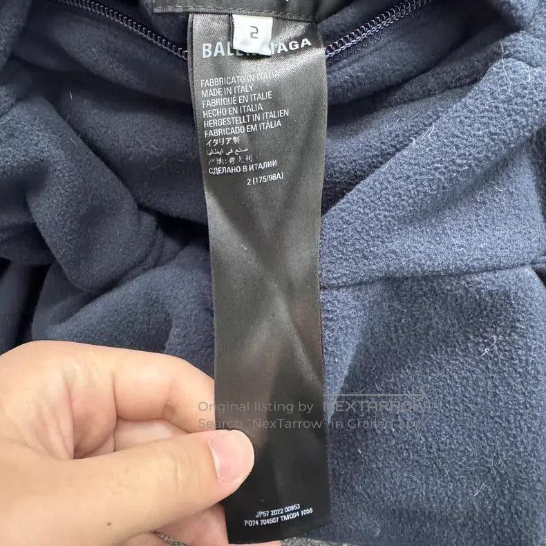 Balenciaga Balenciaga Lock-stitch embroidery reversible cotton coat Size US M / EU 48-50 / 2 - 4 Thumbnail