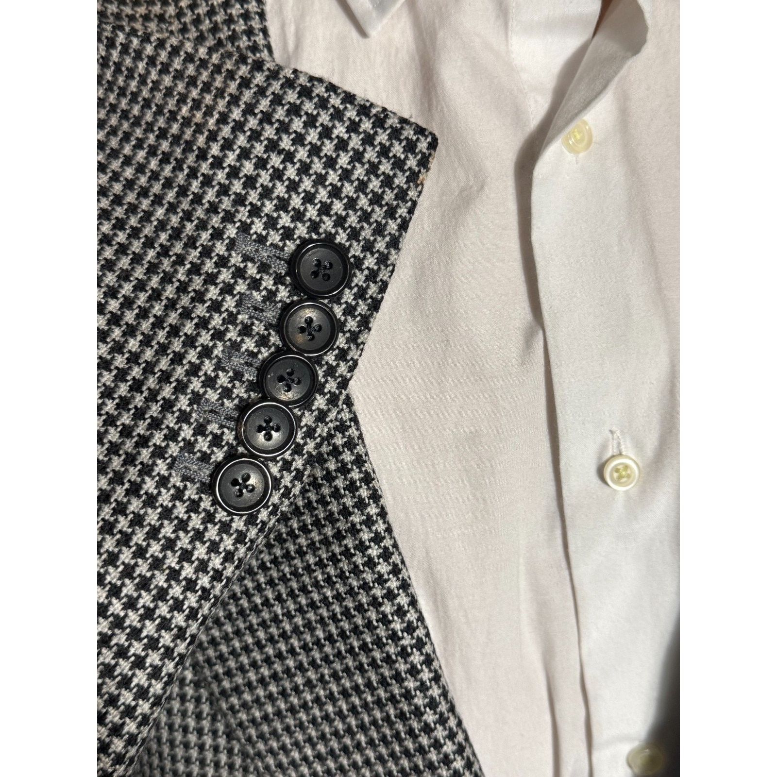 Tom Ford Tom Ford Tweed Houndstooth Sportcoat 56L IT 46L US Peak Size 46L - 10 Thumbnail