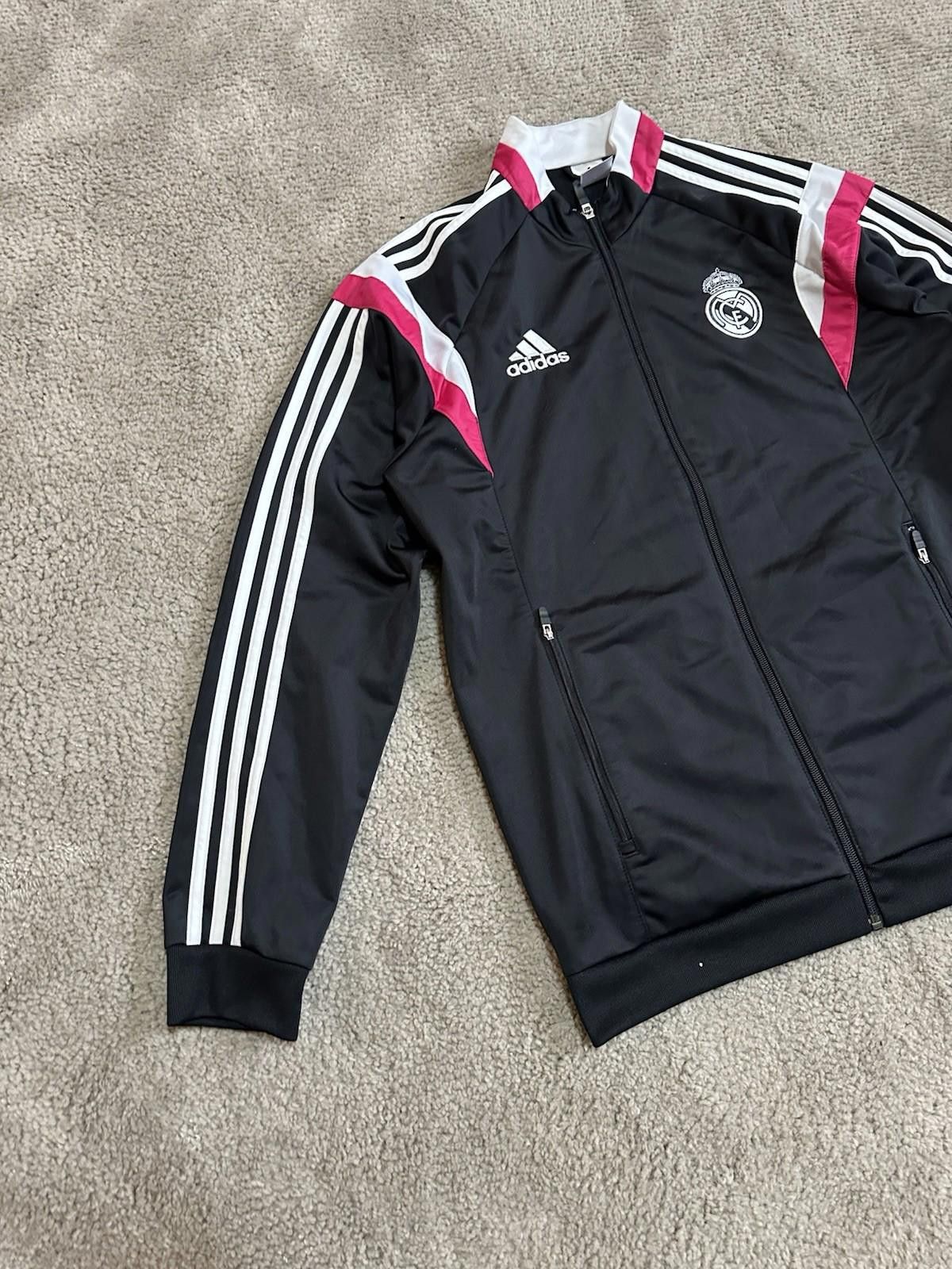 Adidas Adidas Real Madrid 2014/15 Football Soccer Track Jacket Sz M Size US M / EU 48-50 / 2 - 2 Thumbnail
