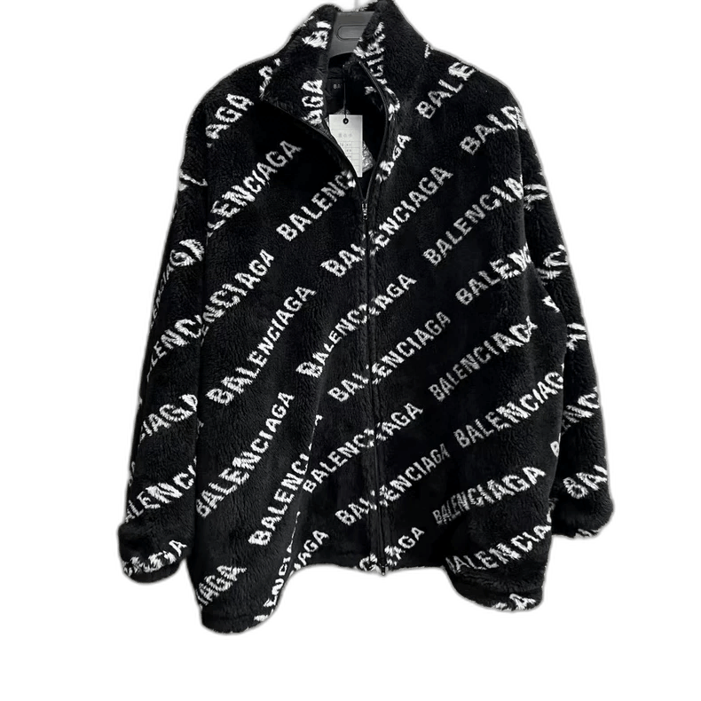 Balenciaga Balenciaga Black Faux Fur ZipUp Jacket-2506 Size US S / EU 44-46 / 1 - 1 Thumbnail
