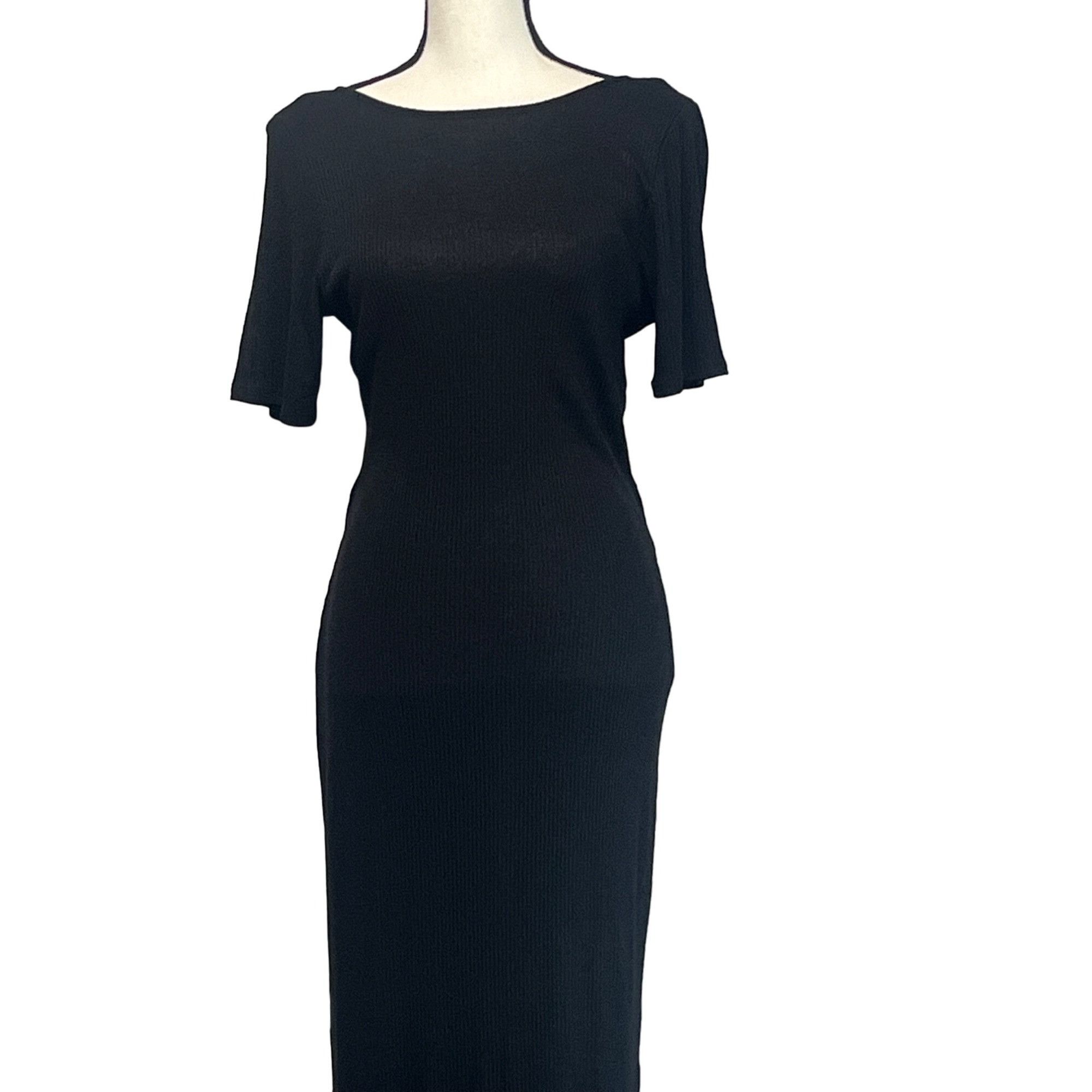 Other ROW A Junior’s Ribbed Bodycon MIDI Dress with Twist Back, B Size XL / US 12-14 / IT 48-50 - 4 Thumbnail