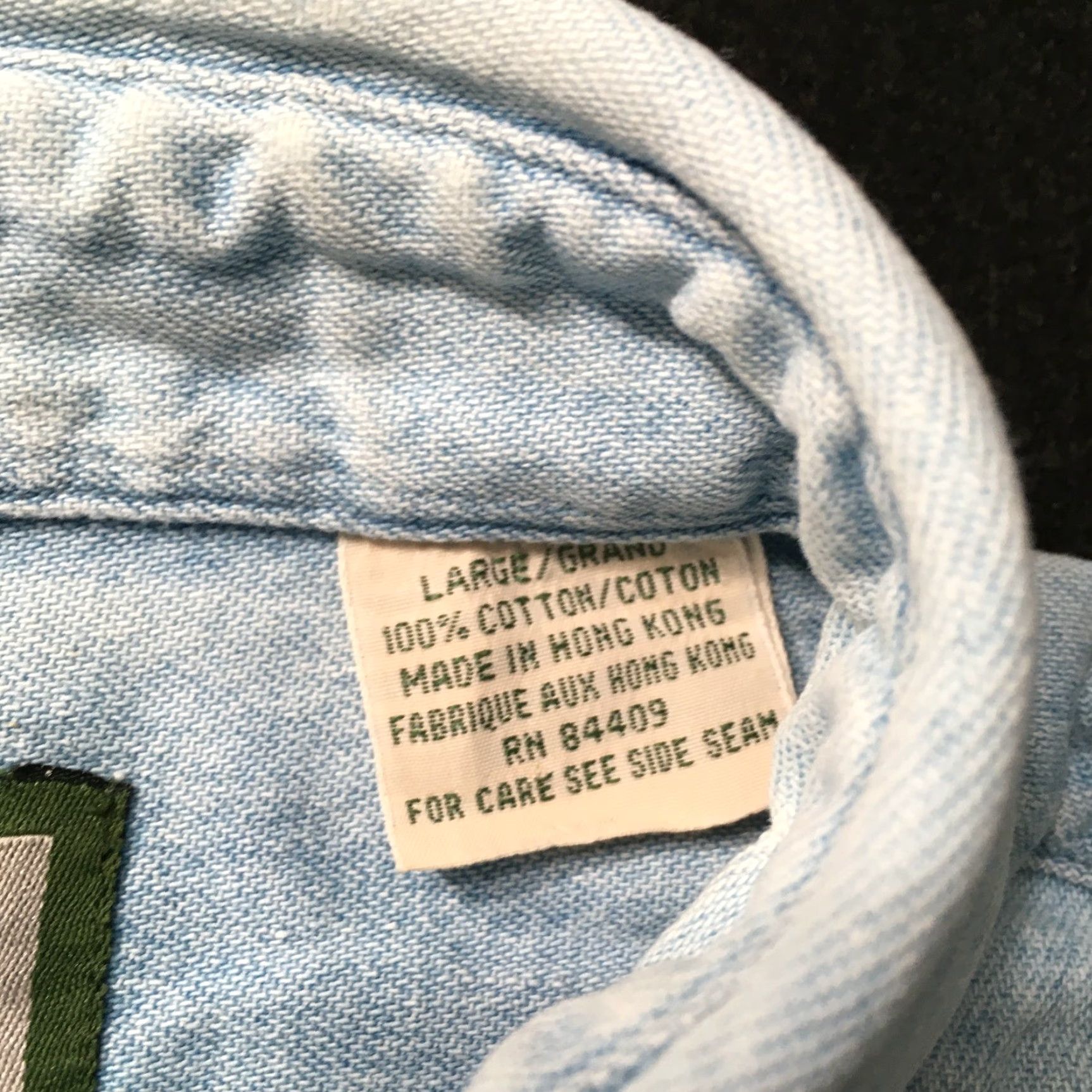 Denime VINTAGE Snowshoe Thompson Men’s LARGE Blue Denim Shirt Long Sleeve Embroidered Shirt Size US L / EU 52-54 / 3 - 2 Thumbnail
