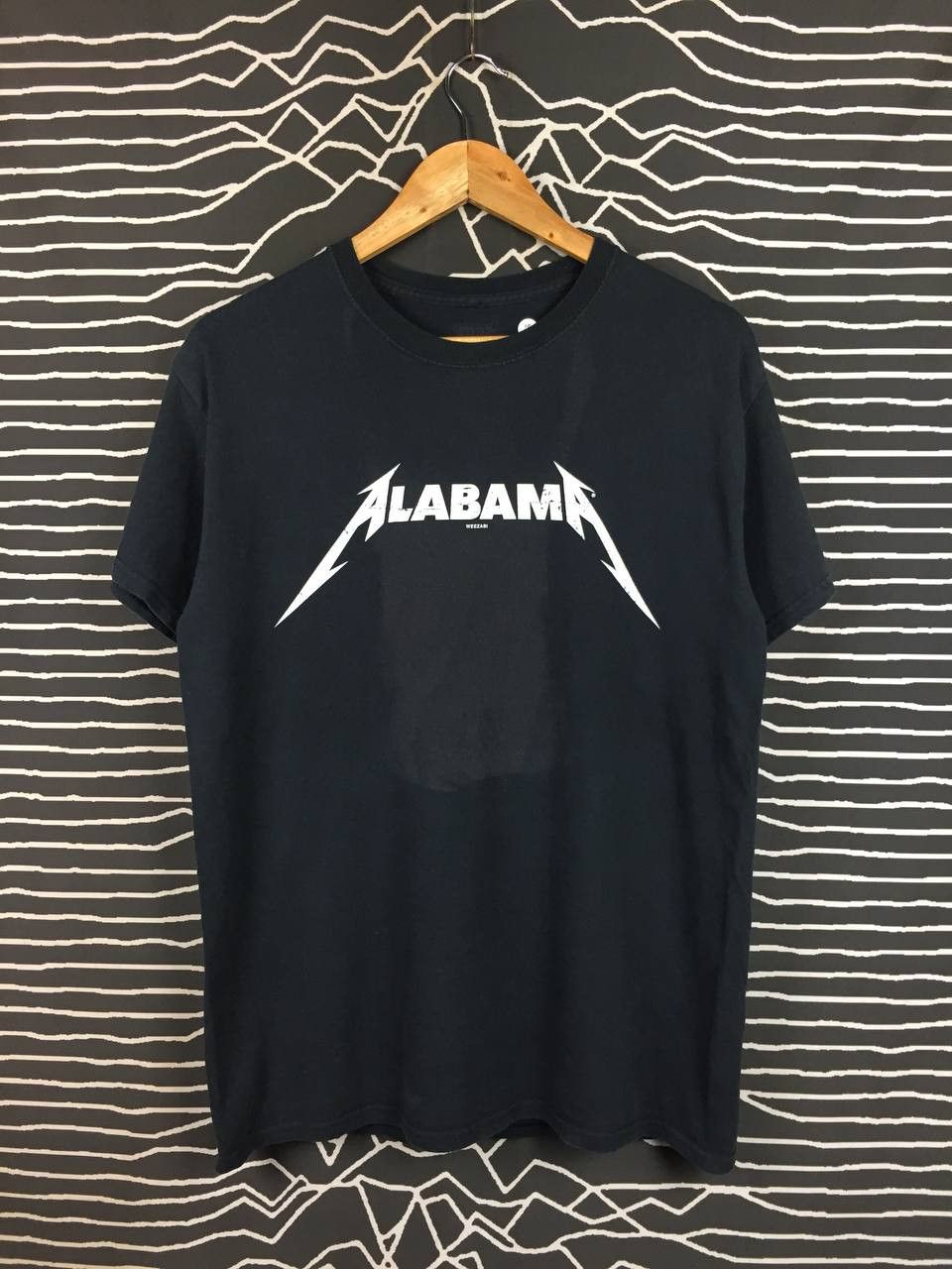 NCAA Alabama Metallica Font Parody Tee Weezabi Collegiate Apparel Size US M / EU 48-50 / 2 - 1 Thumbnail
