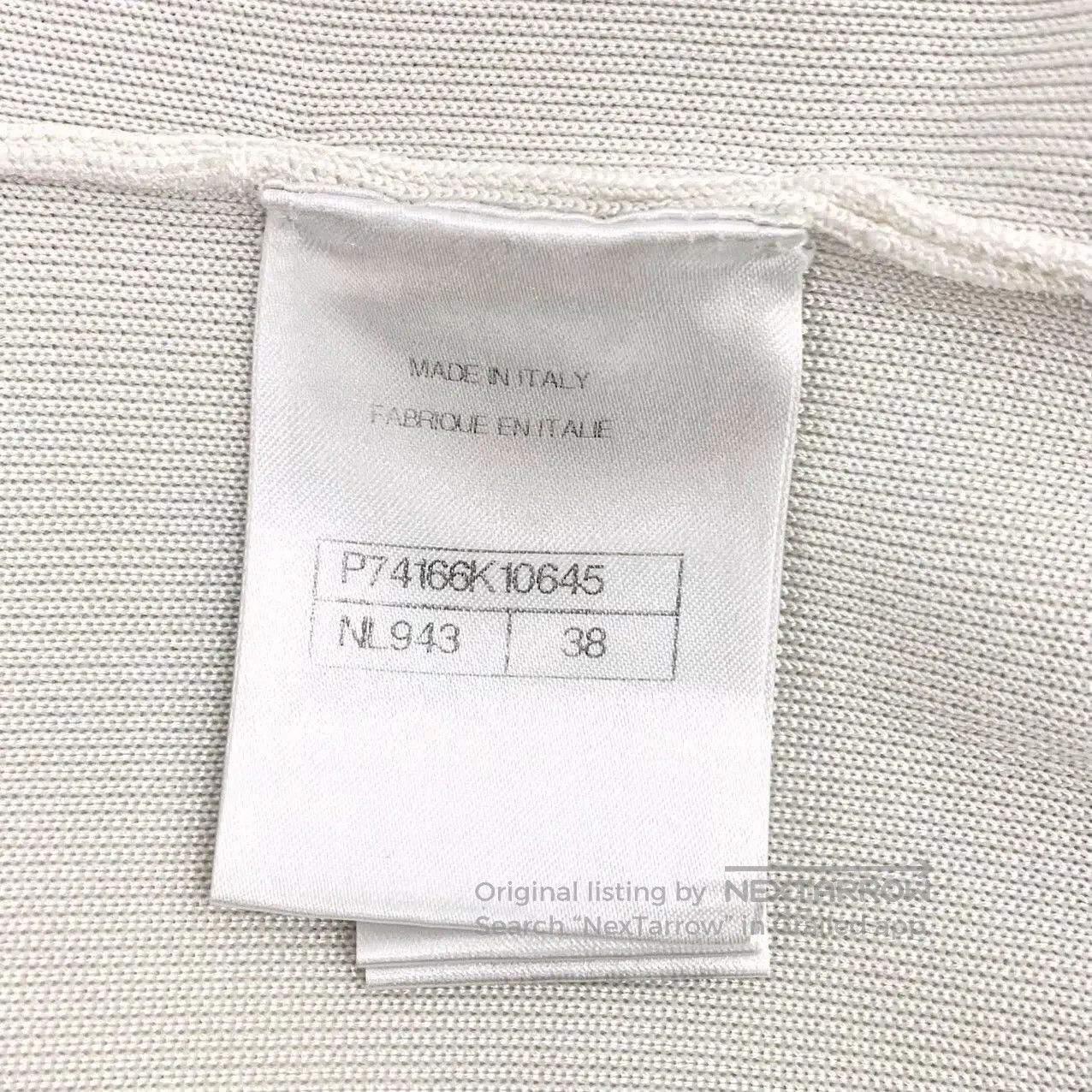 Chanel Chanel White Logo Crystal Embroidered Stand Collar Zip Lon Size XS / US 0-2 / IT 36-38 - 6 Thumbnail