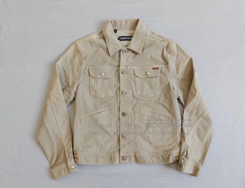Tom Ford Tom Ford Light military green velvet pure cotton slim fit Size US L / EU 52-54 / 3 - 1 Thumbnail