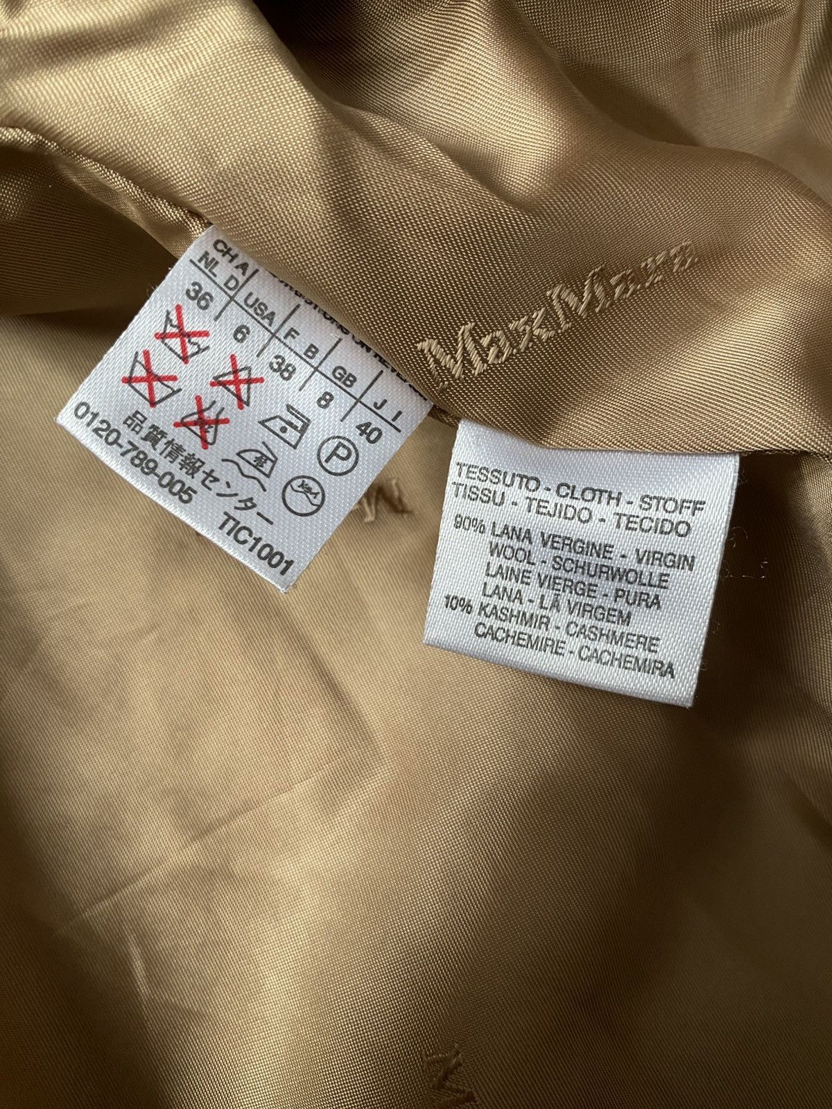 Max Mara Max Mara Long Coat Jacket Women’s Wool Cashmere US 6 Camel Size M / US 6-8 / IT 42-44 - 8 Thumbnail