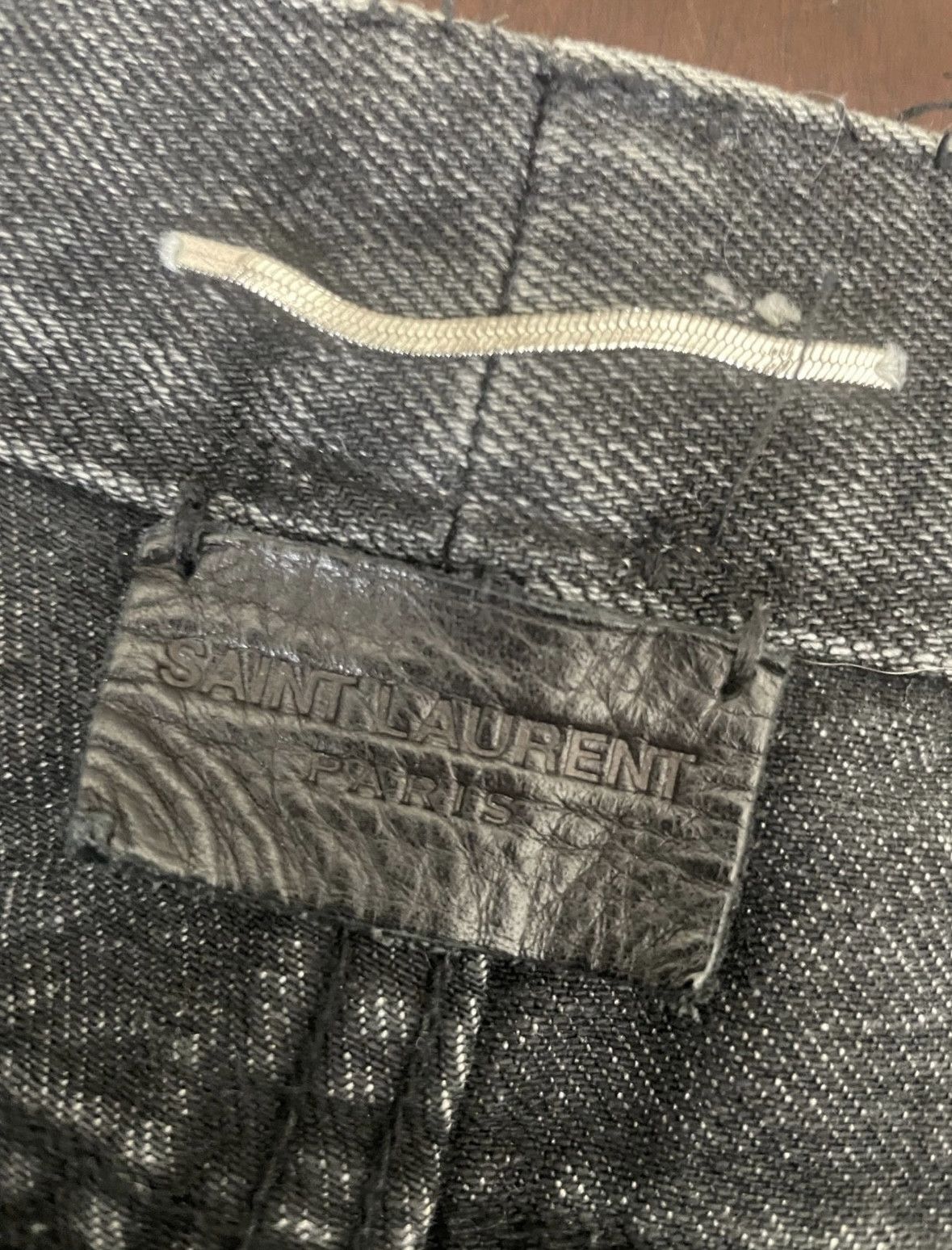 Saint Laurent Paris Embroidered Jeans Size US 31 - 5 Thumbnail