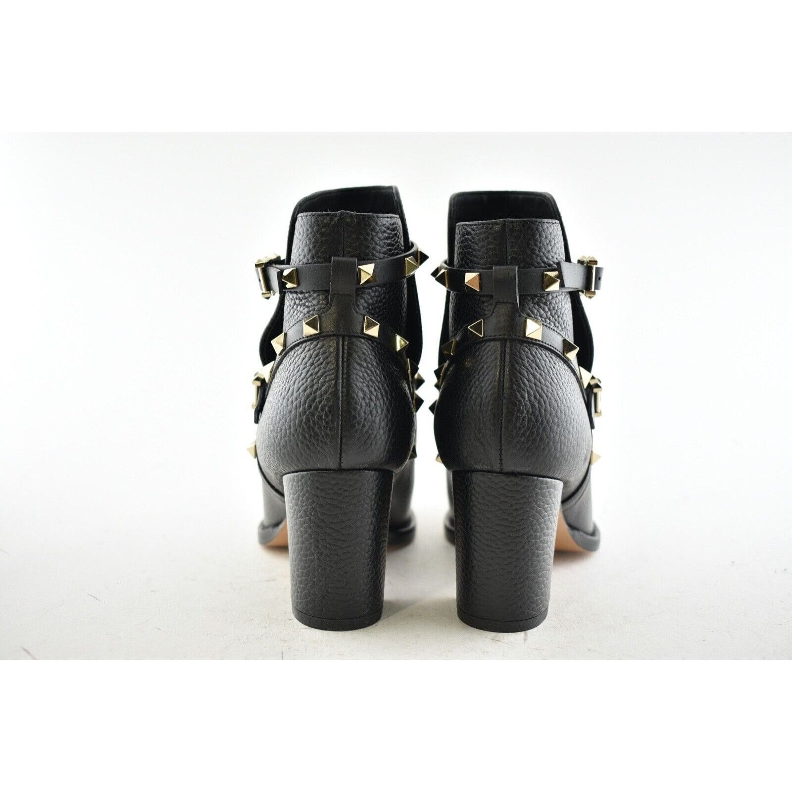 Valentino Valentino Rockstud City 70mm Black Leather Stud Block Heel Size US 6 / IT 36 - 11 Thumbnail